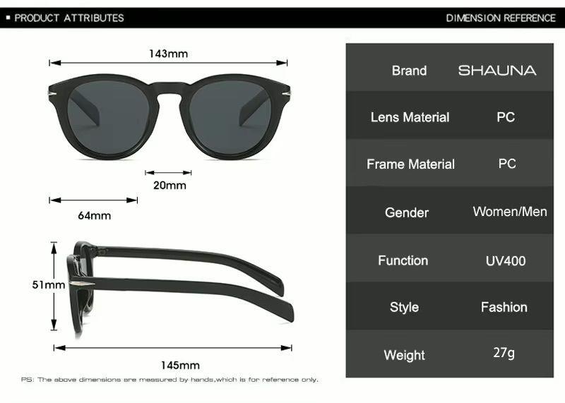 Lentes De Sol Sh211147 Redondo Polarizado Uv Resina Café-3