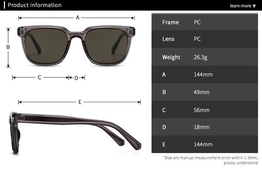 Lentes De Sol Sh509155 Moderno Unisex Uv400 Cuadrado-4