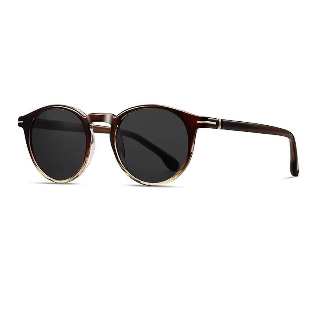 Lentes De Sol Sh51023 Redondo Unisex Polarizado Tr90 Uv400 Redondo-0