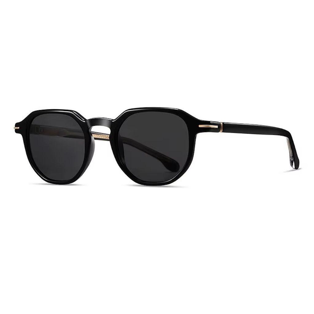 Lentes De Sol Sh51033 Poligonal Unisex Polarizado Tr90 Uv400 Poligonal-0