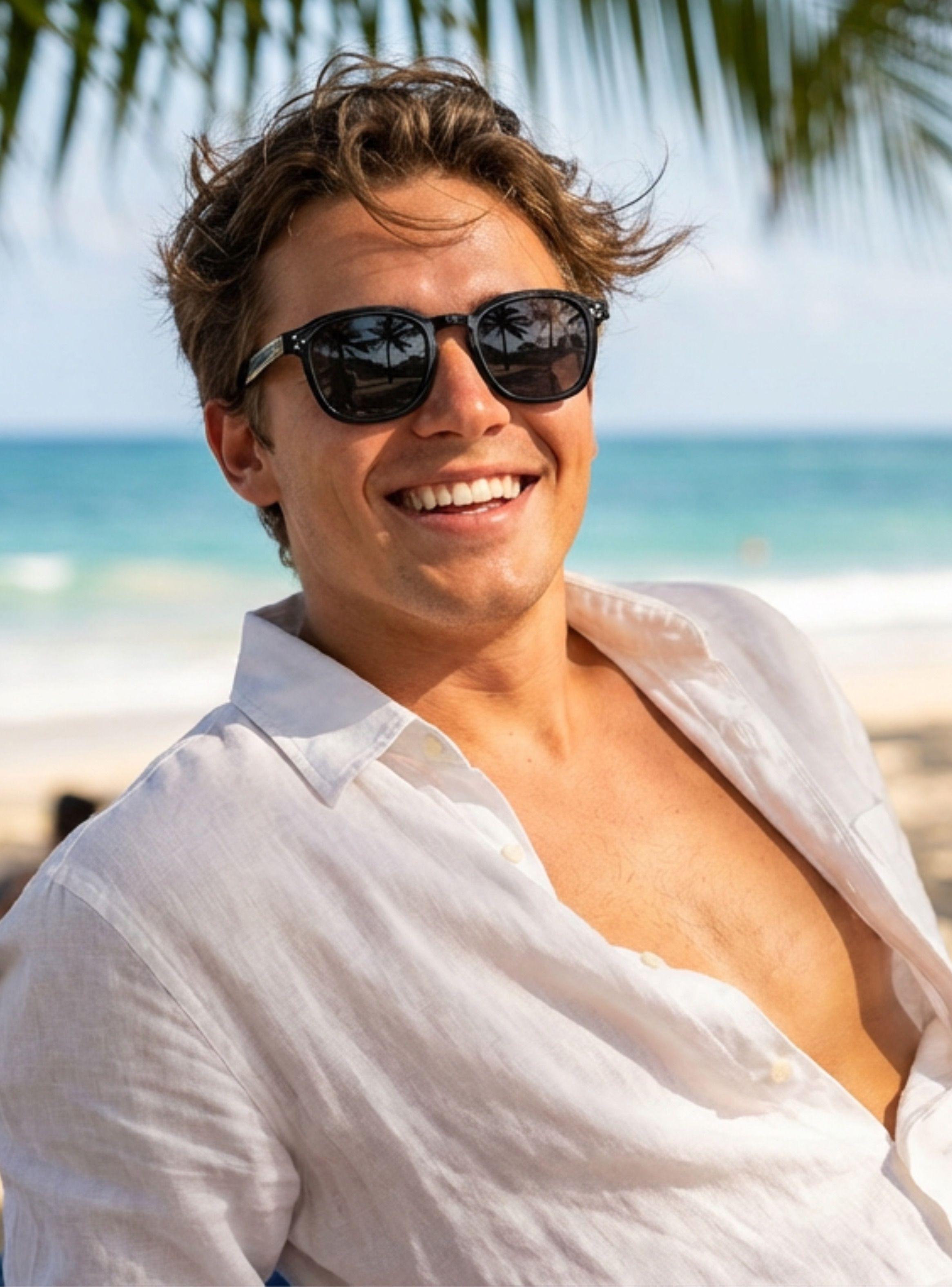 Lentes De Sol Sh407111 Rectangular Uv Resina-4