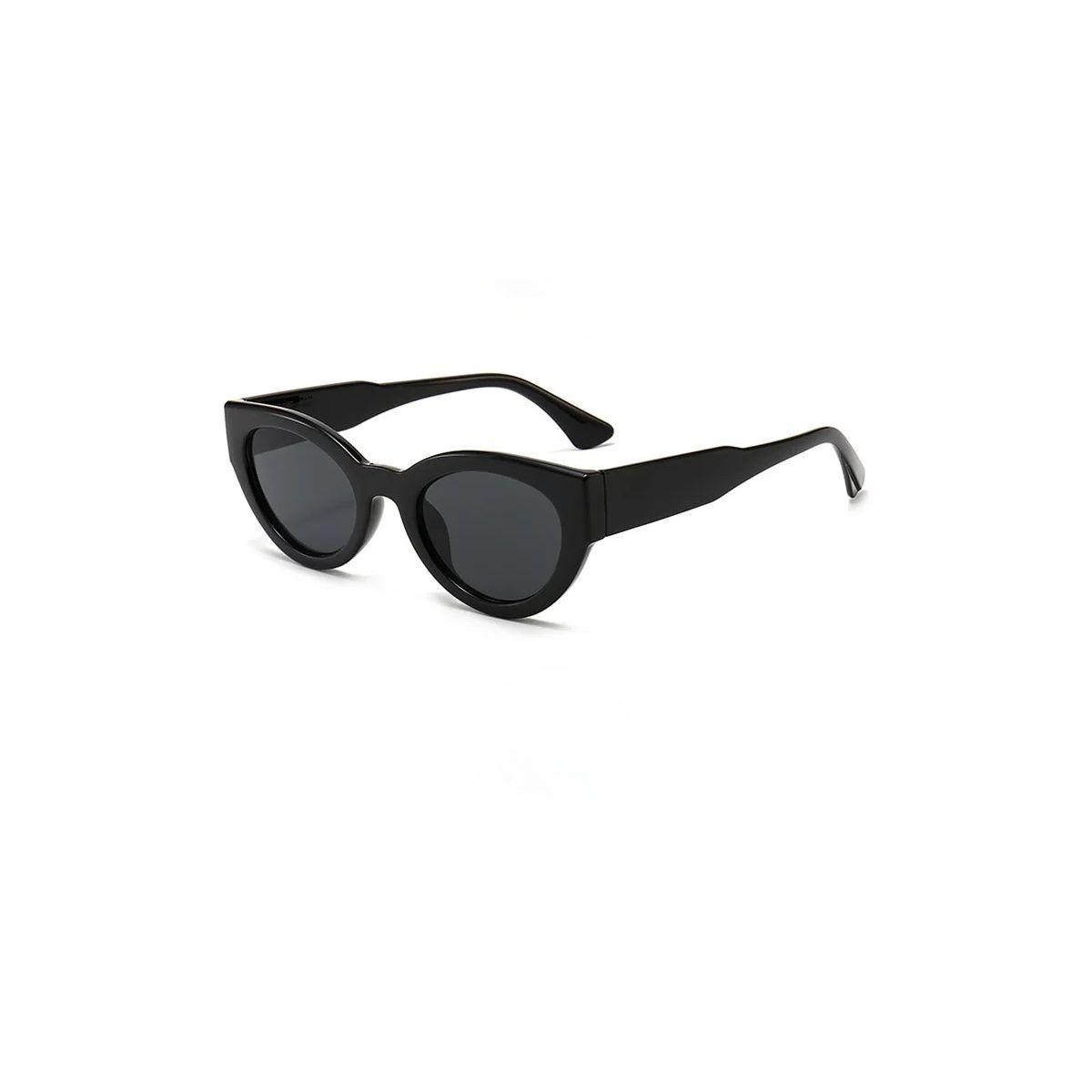 Lentes De Sol Sh09161 Ojo De Gato Retro Mujer Uv Resina Negro-1