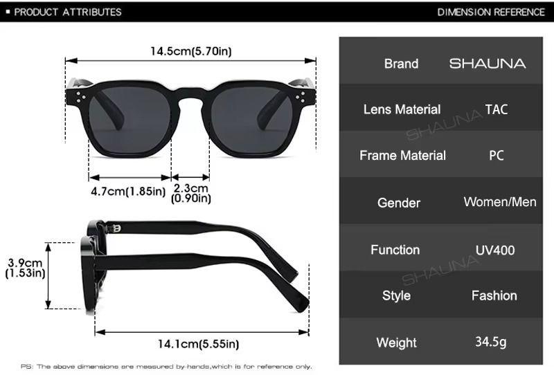 Lentes De Sol Sh508255 Polarizado Cuadrado Unisex Uv400-3