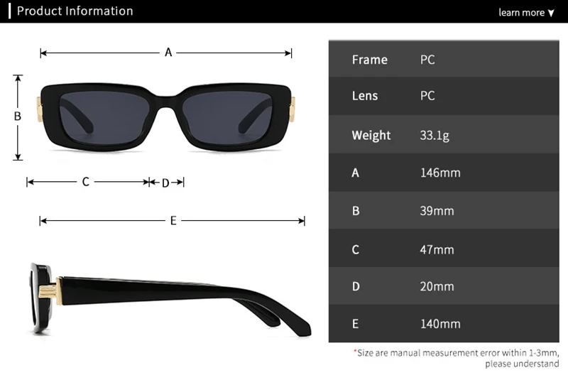 Lentes De Sol Sh406078 Rectangular Retro Mujer Uv Resina Café-2