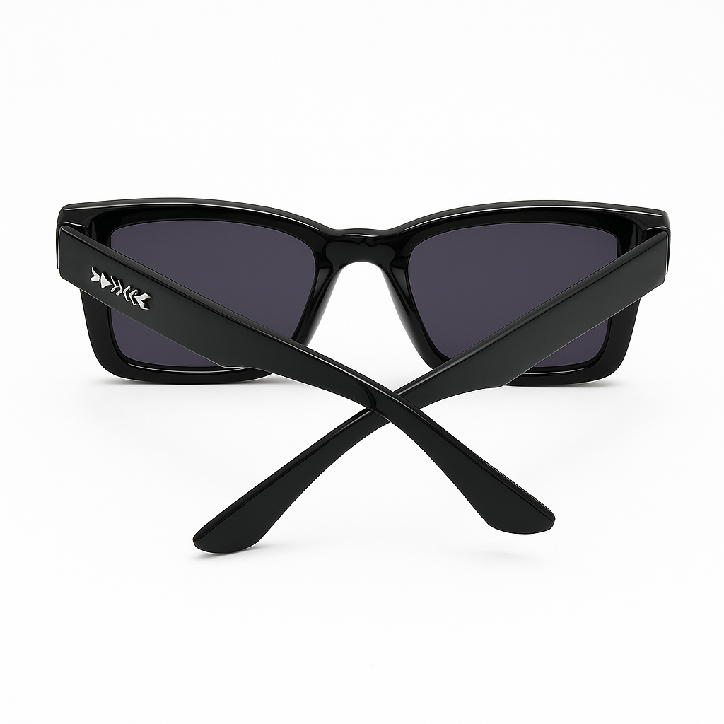 Lentes De Sol Sh404296 Cuadrado Retro Mujer Uv Resina Negro-2