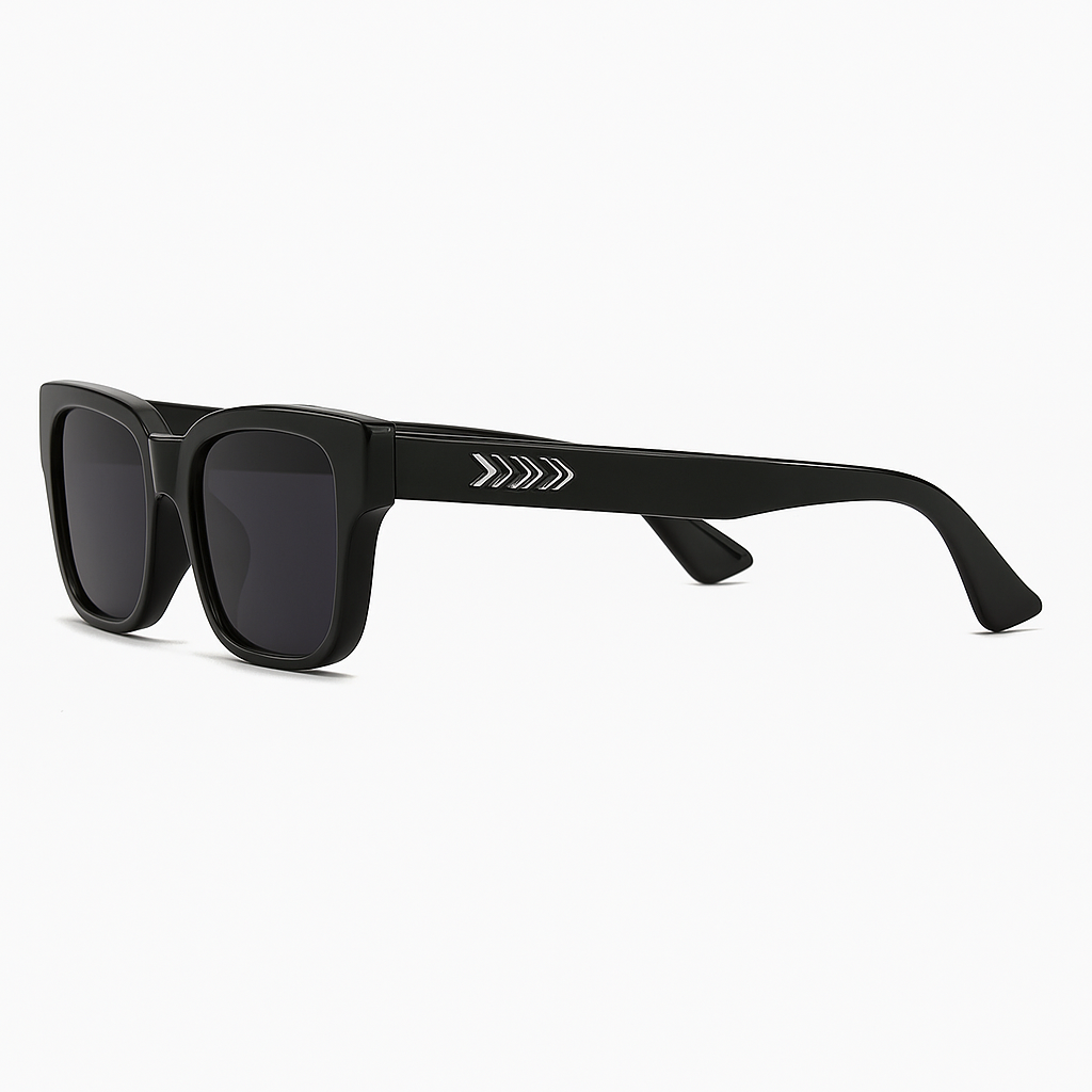 Lentes De Sol Sh404296 Cuadrado Retro Mujer Uv Resina Negro-3