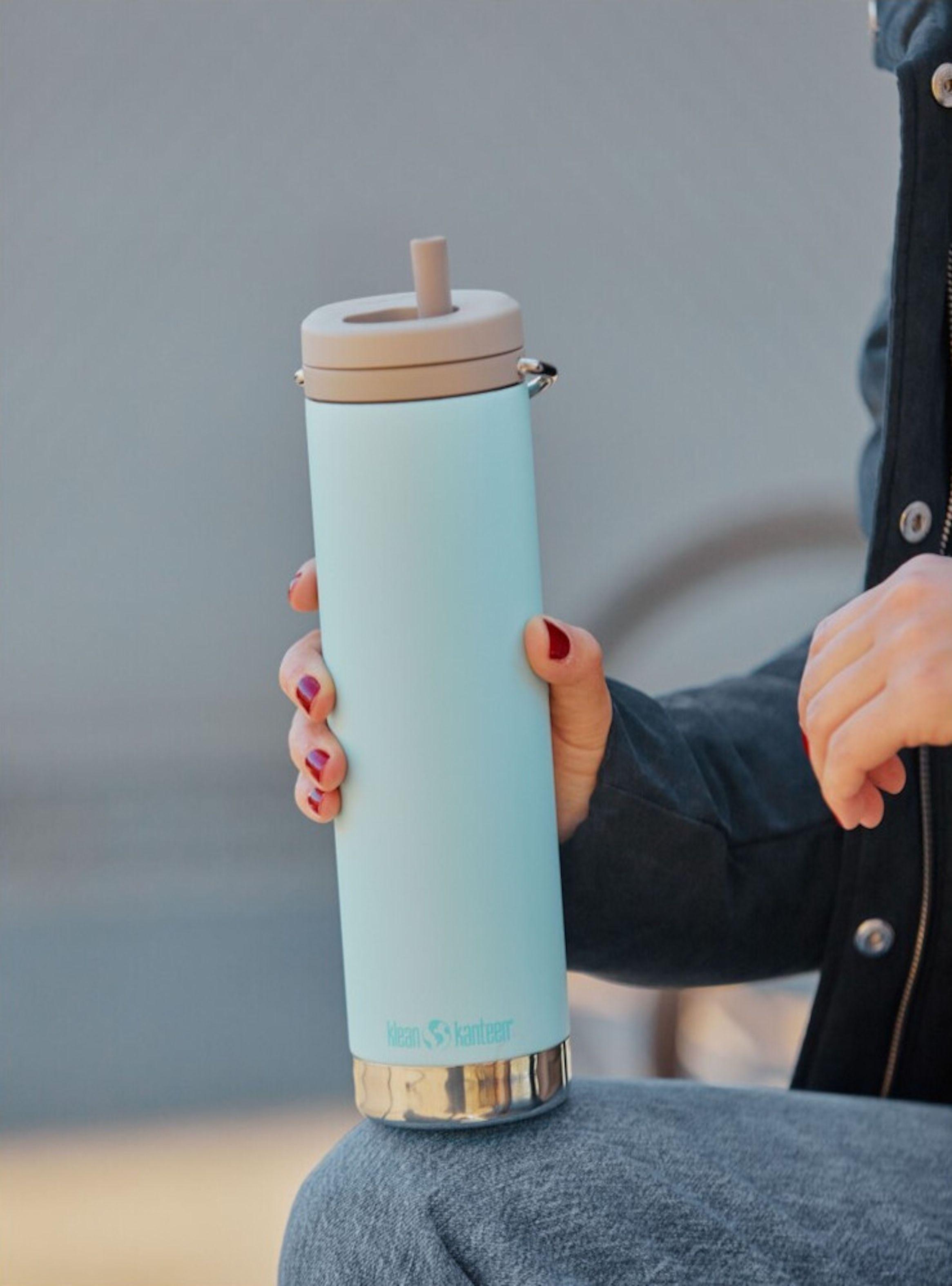 Botella Térmica TKWide Klean Kanteen Tapa Twist  592 Ml Turquesa pastel-2