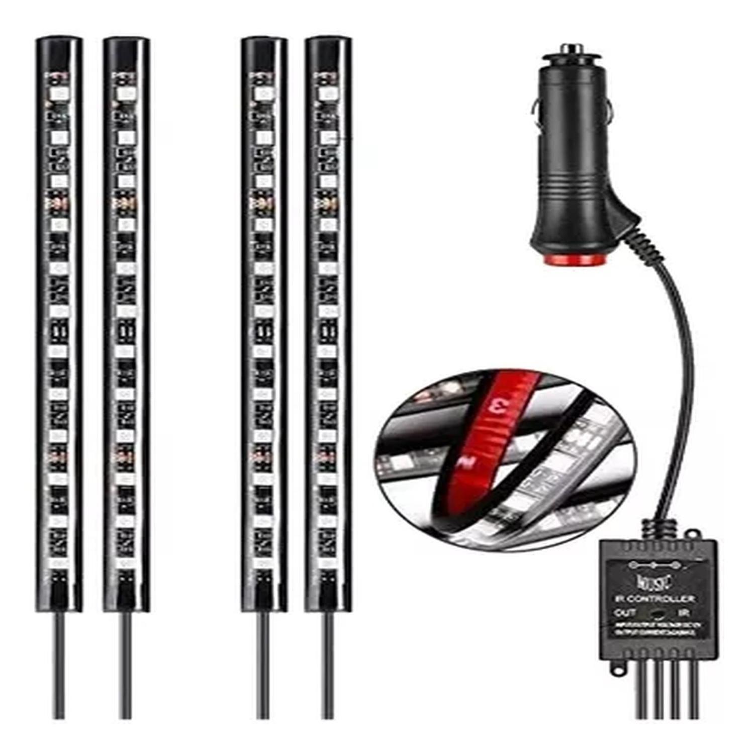 Luz Led Con Control Para Interior De Auto Multicolor-2