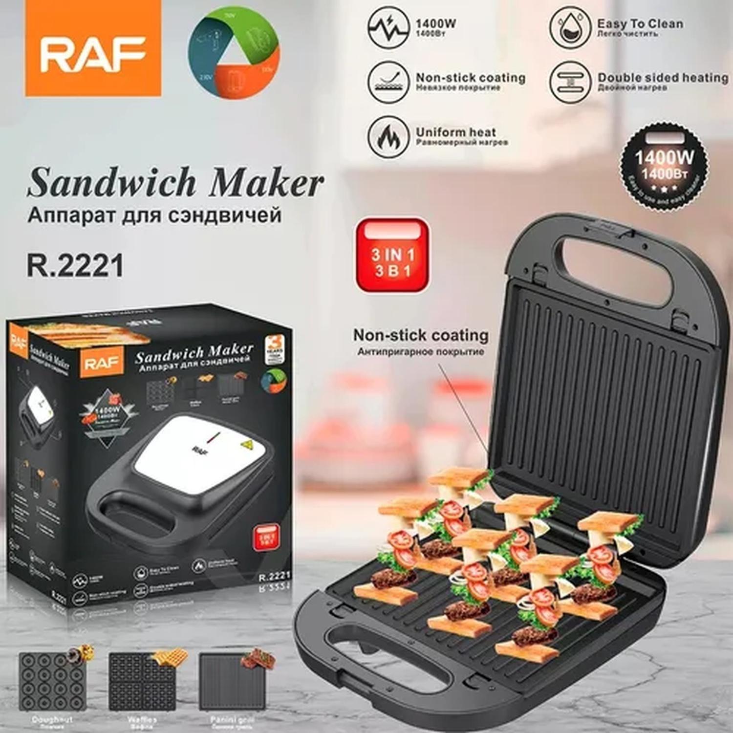 Maquina Sándwichera Donas Wafles 3 En 1-8