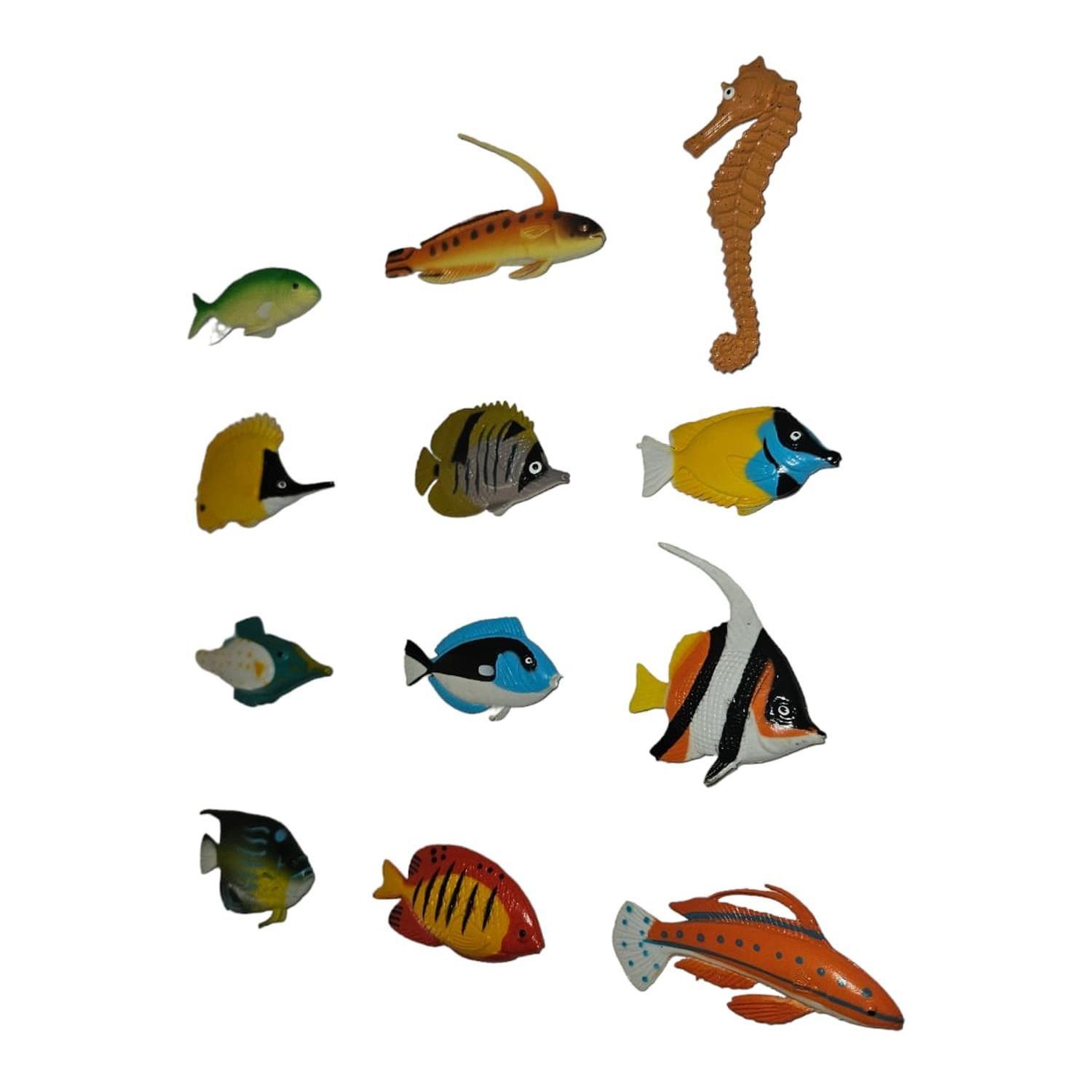 Juguetes De Animales Del Mar 12 Figuras S-2