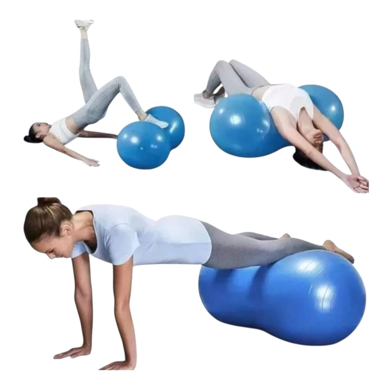 Pelota Pilates Maní 90x45cm Inflador-2