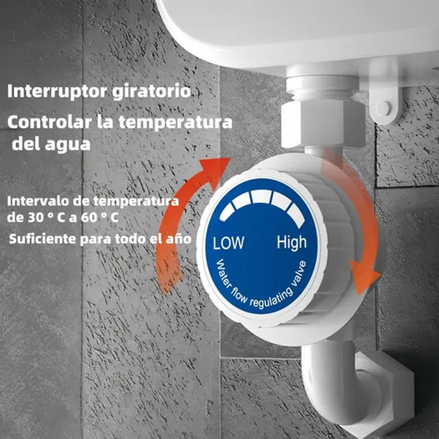 Calentador De Agua Electrico Baño Turbo Calefactor Traje220v-2