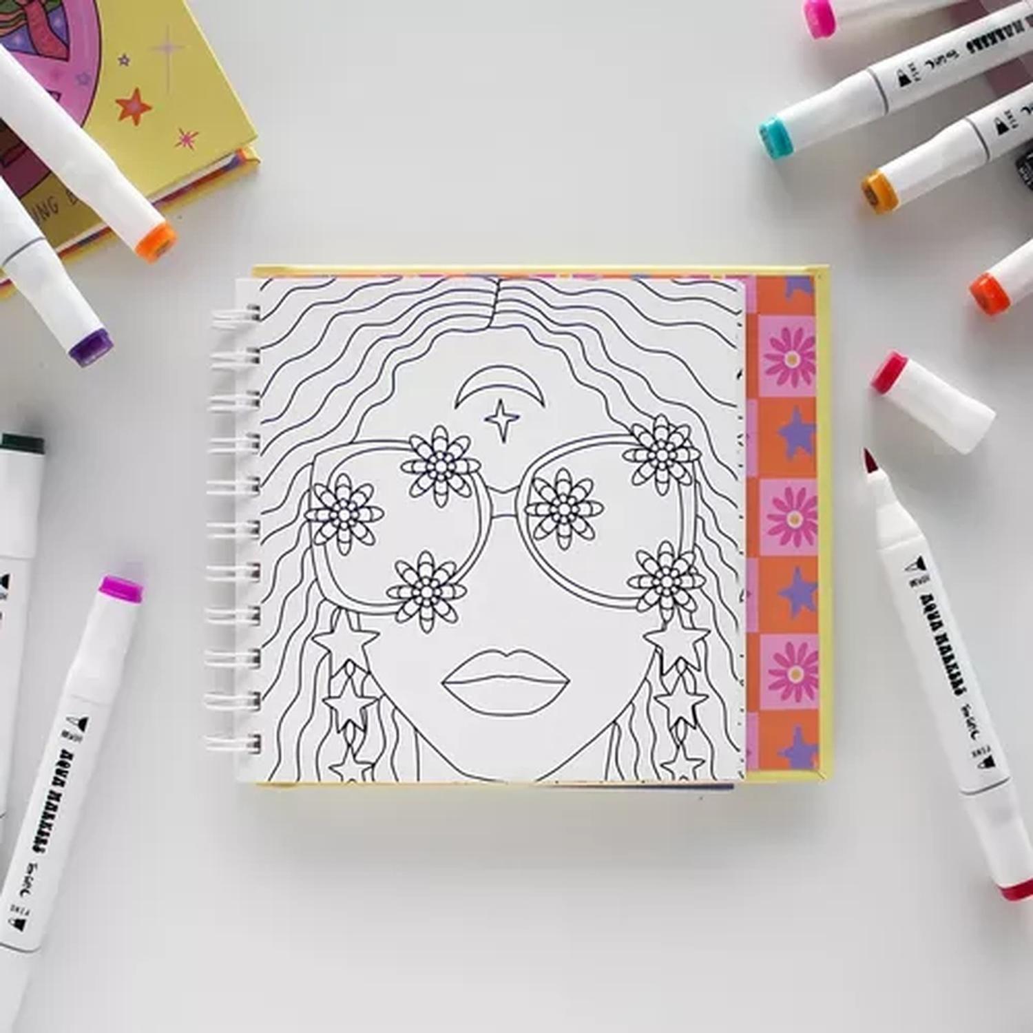 Libro Para Colorear Baby Tere Gott Con Ilustraciones Retro-0