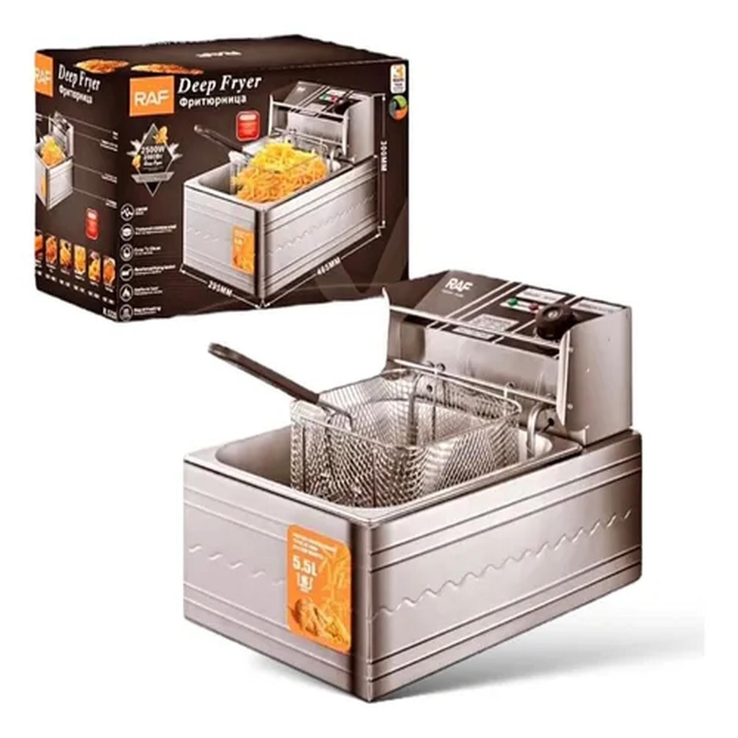 Freidora Electrica Multifuncional 5.5L Canasto-2