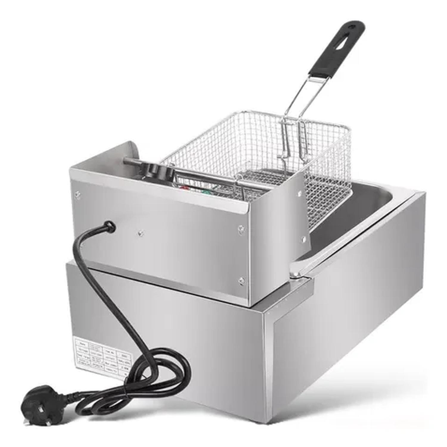 Freidora Electrica Multifuncional 5.5L Canasto-7