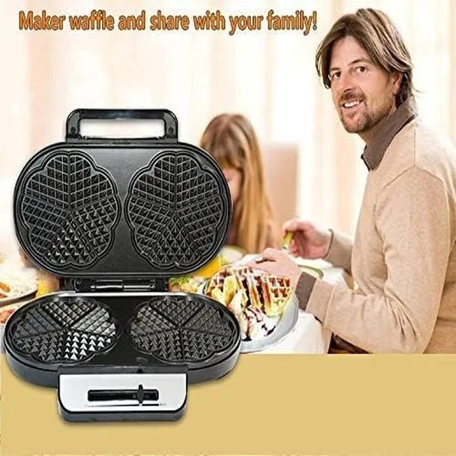 Máquina Wafflera Waffles Eléctrica 1200w-4