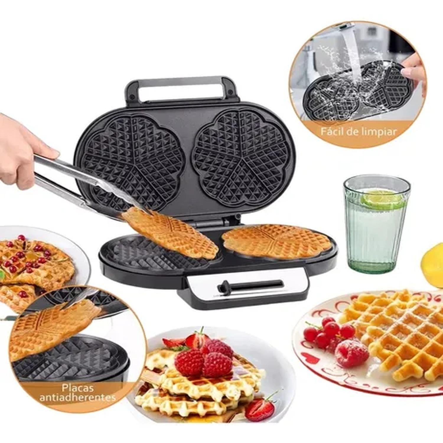 Máquina Wafflera Waffles Eléctrica 1200w-7