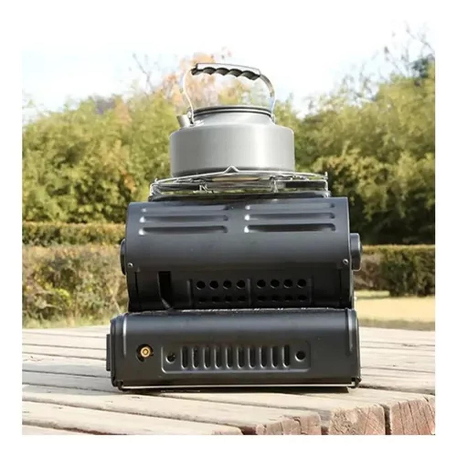 Calefactor Cocinilla Hibrida 2 En 1 Camping + Gas-2