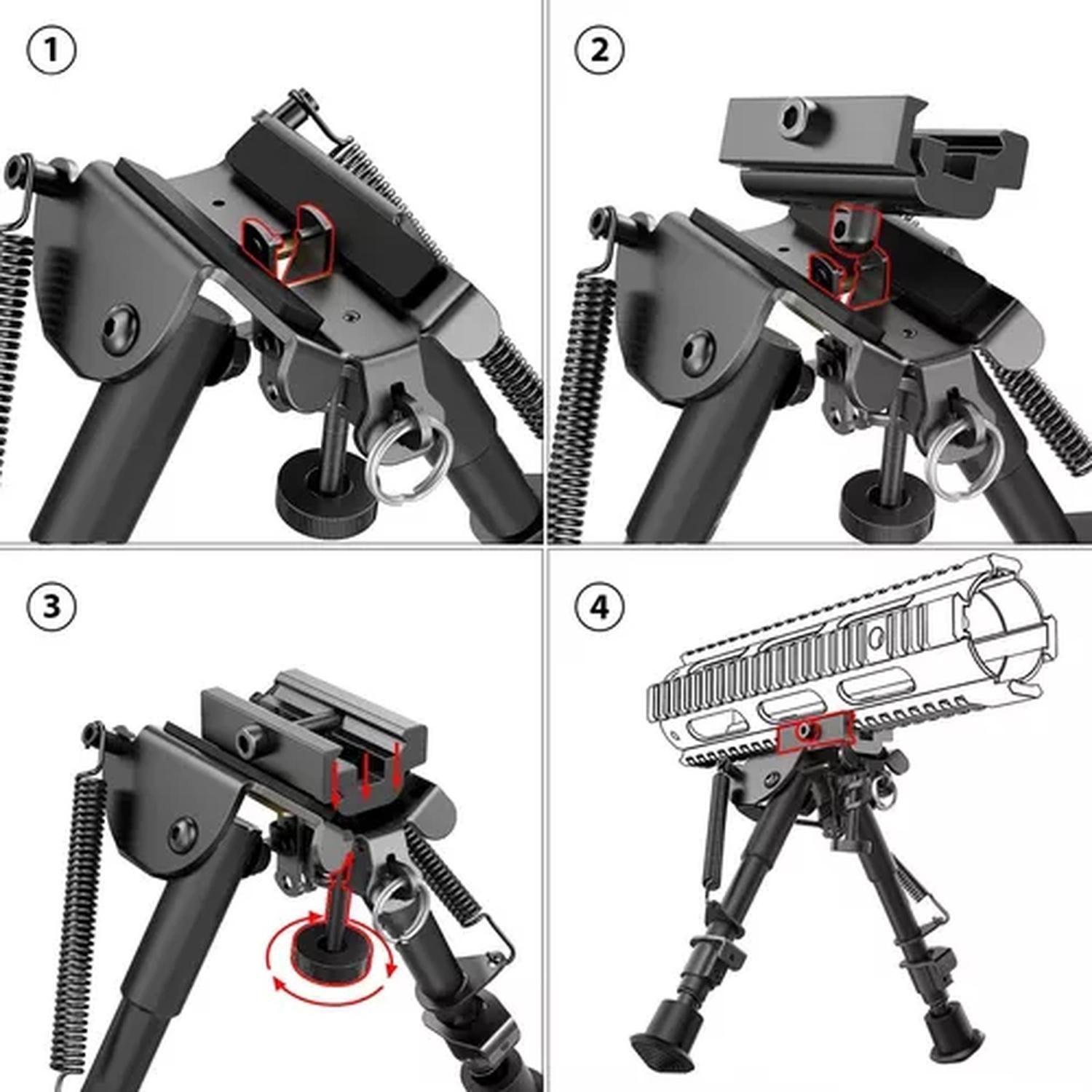 Bipode Rifle Airsoft Harris Pr900 P15-4