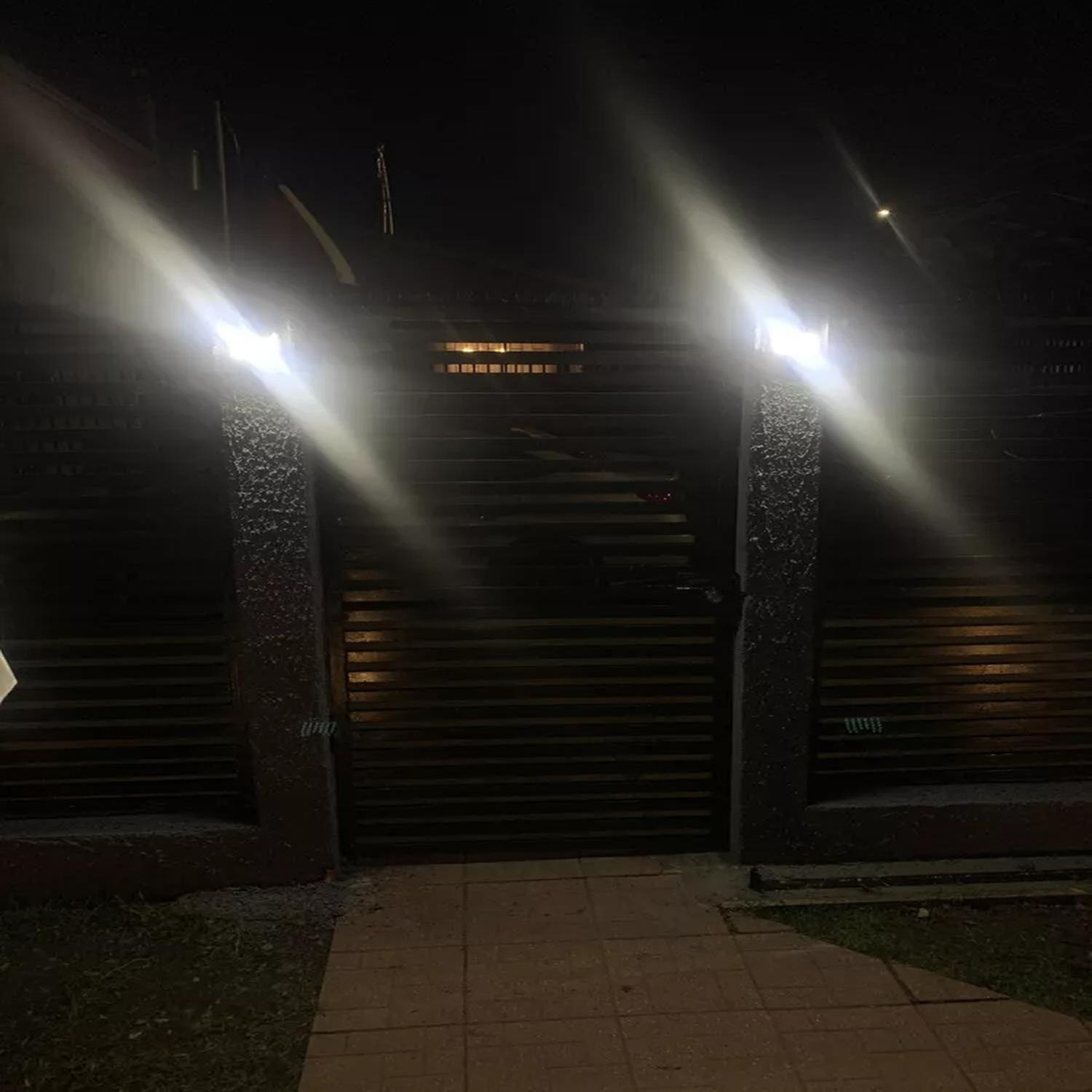 Foco Reflector Solar Led Exterior Sensor Pared Set 4-6