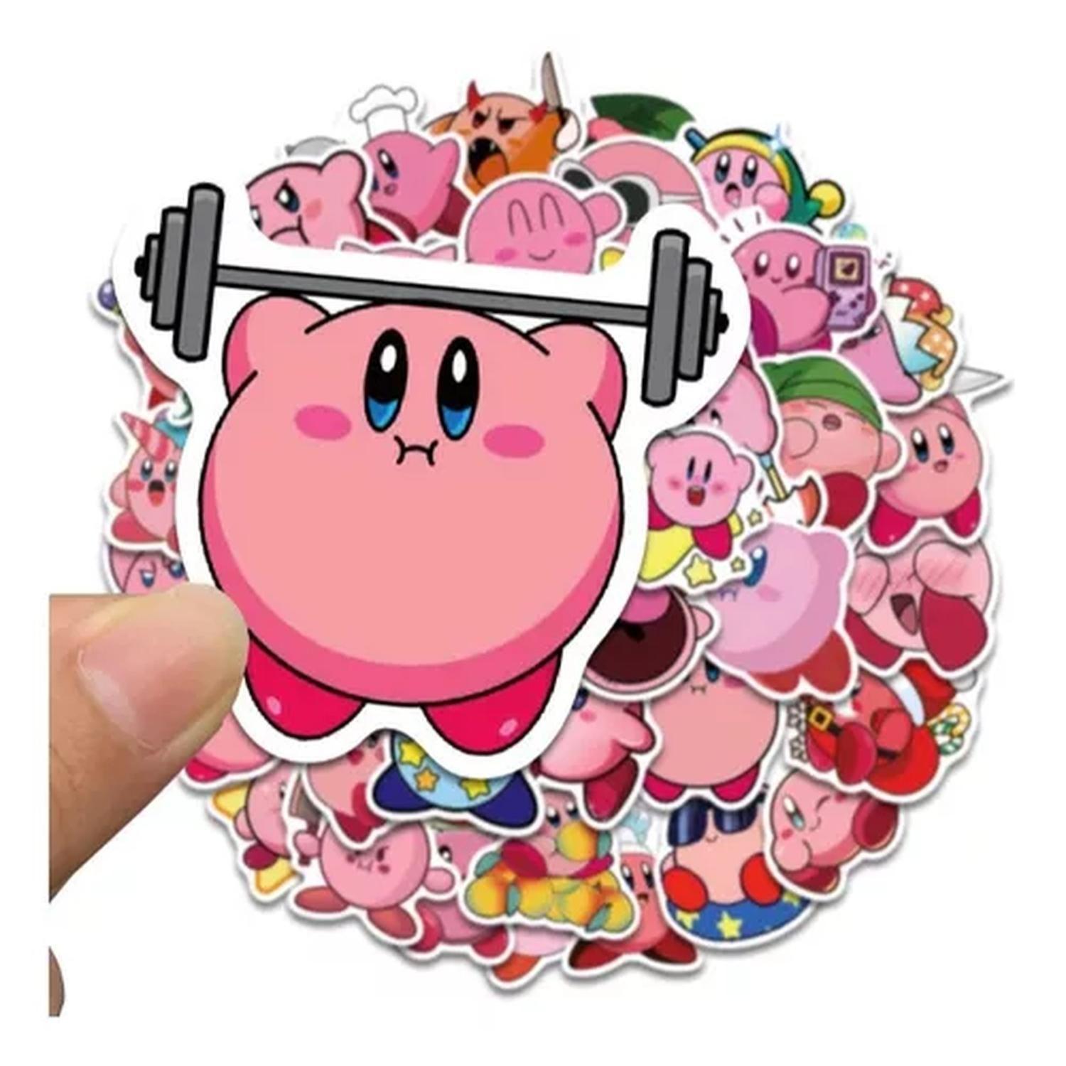 Set De Stickers Pegatinas 50 Un. Kirby 3-6 Cm Videojuego-1