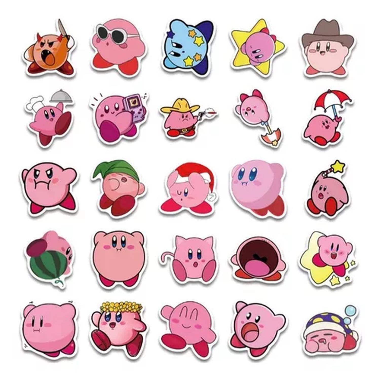 Set De Stickers Pegatinas 50 Un. Kirby 3-6 Cm Videojuego-2