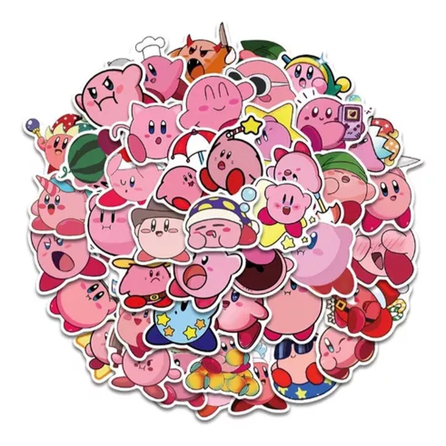 Set De Stickers Pegatinas 50 Un. Kirby 3-6 Cm Videojuego-3