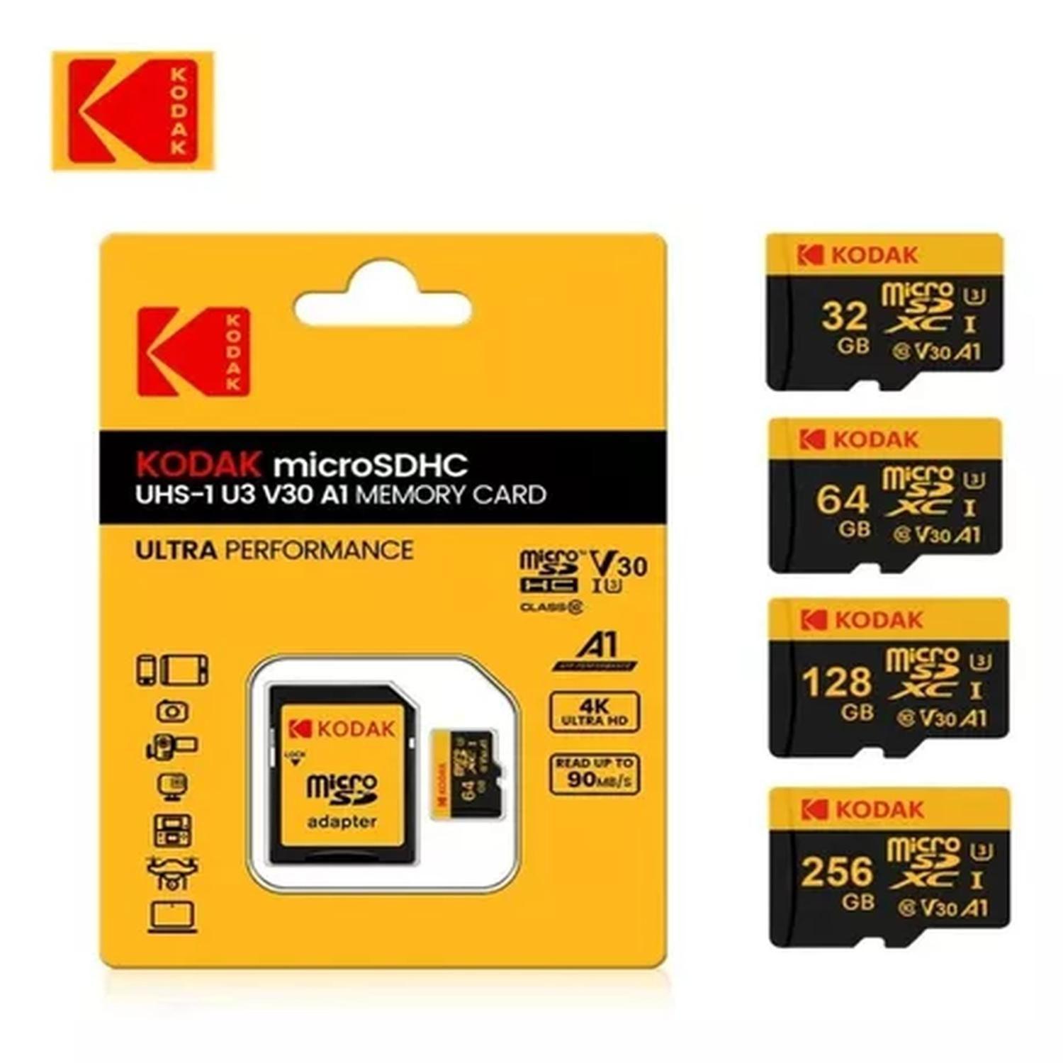 Tarjeta Memoria Micro Sd Kodak Ultra 64gb A1 V30 U3 Clase 10-2