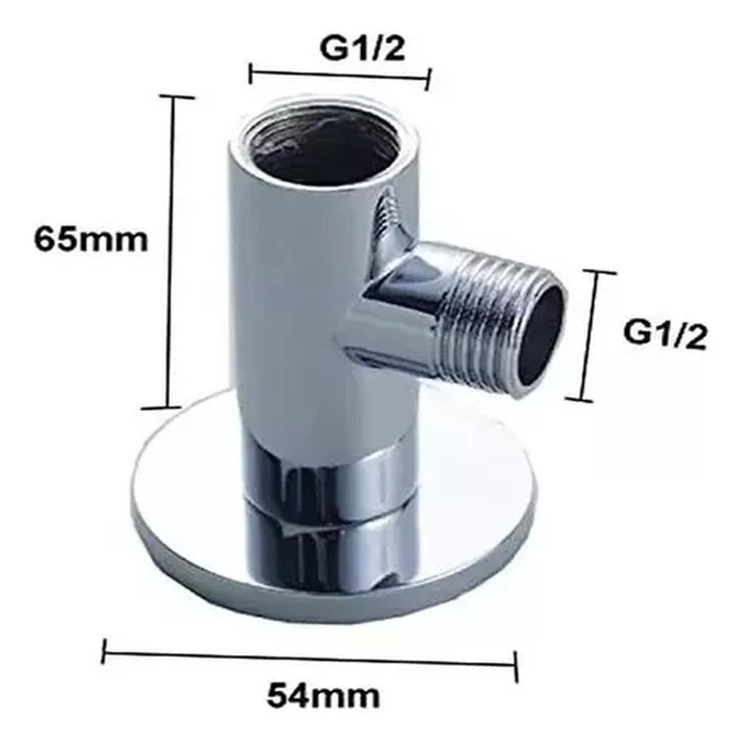 Brazo Ducha Plato Flexible Redondo 8-2