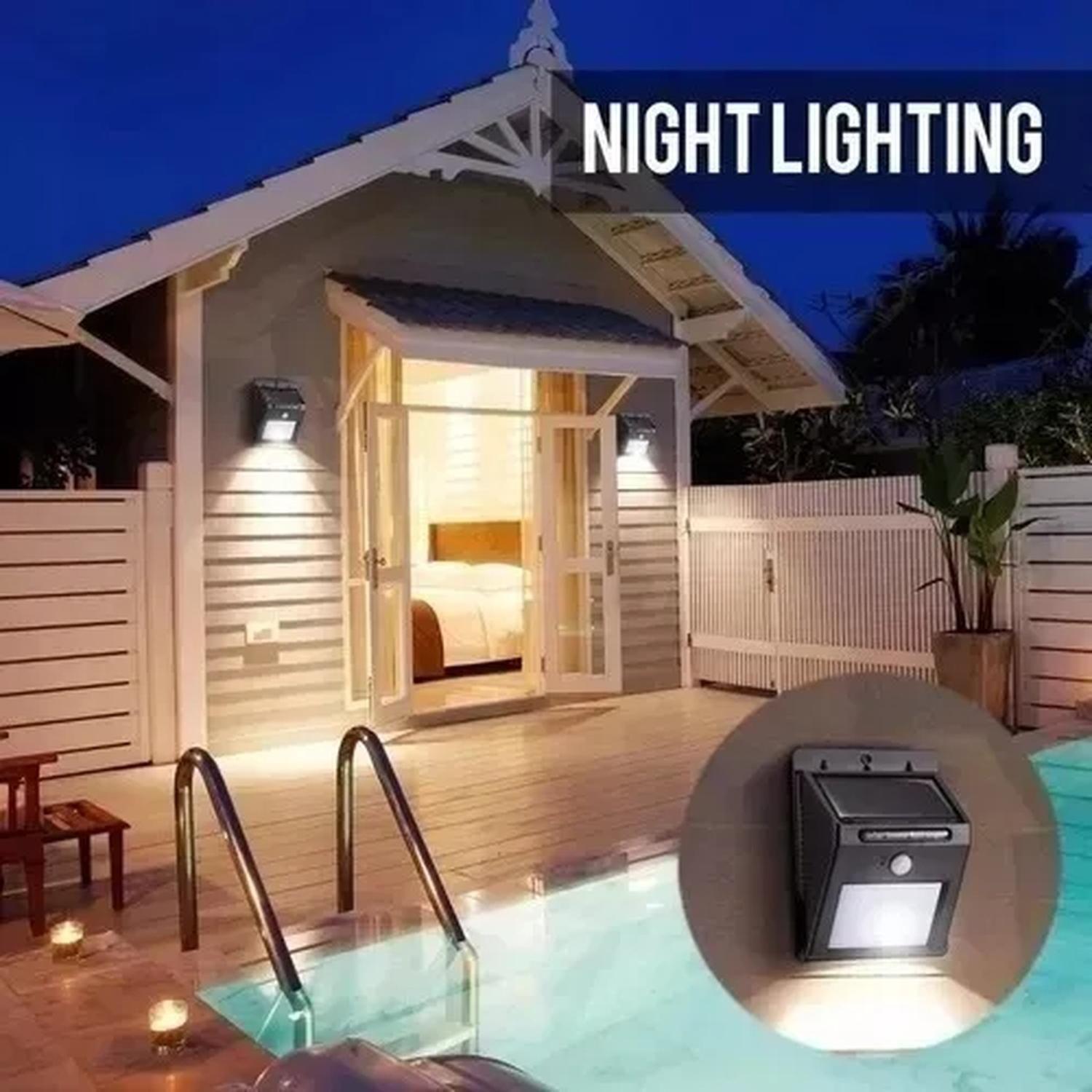 Foco Luz Solar 20 Led Sensor Movimiento Exterior-7