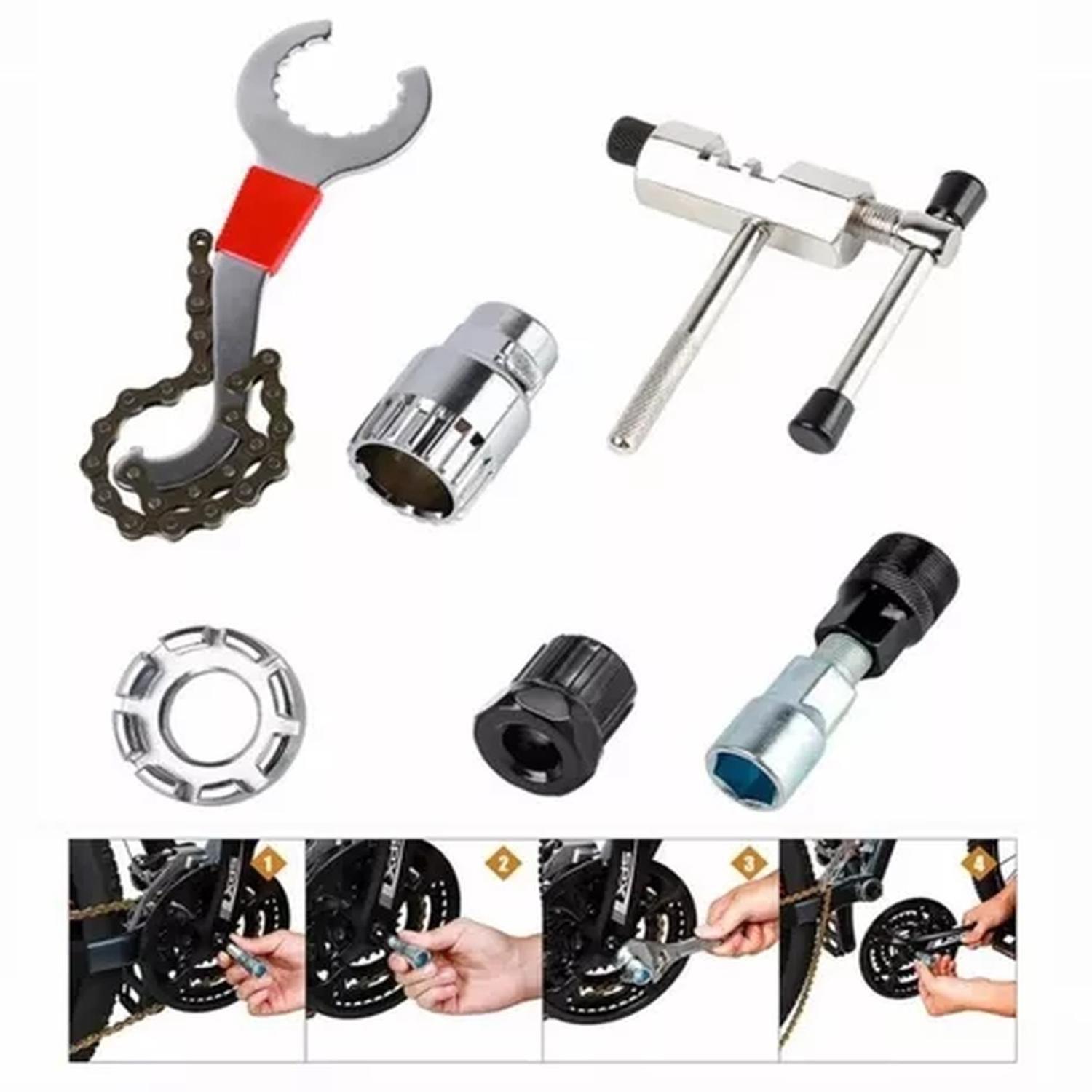 Kit De Herramientas Multiuso Para Reparar Bicicletas 6 En 1-7