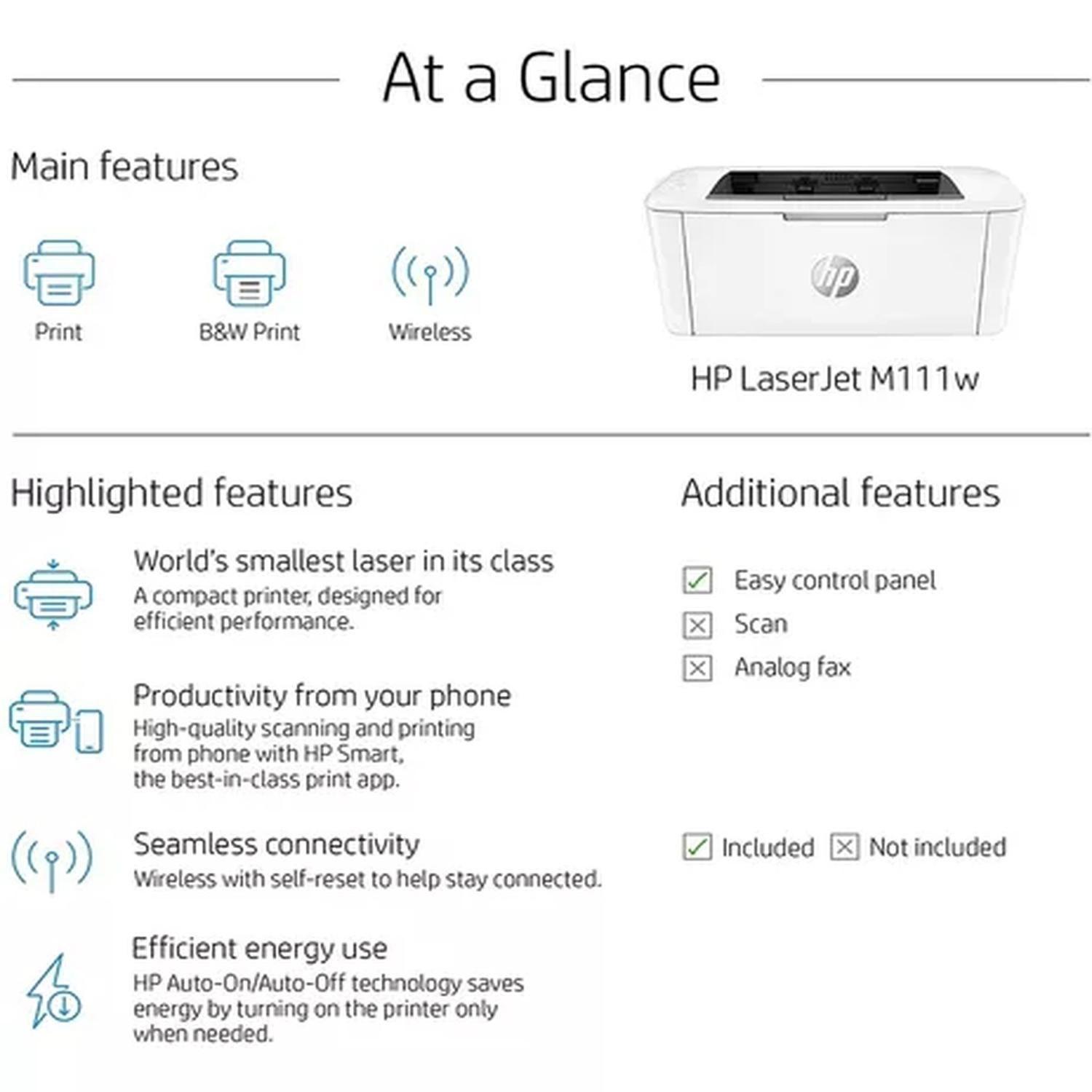 Impresora Hp M111w Ex 107w Laser Monocromatica Wifi- Boleta-5