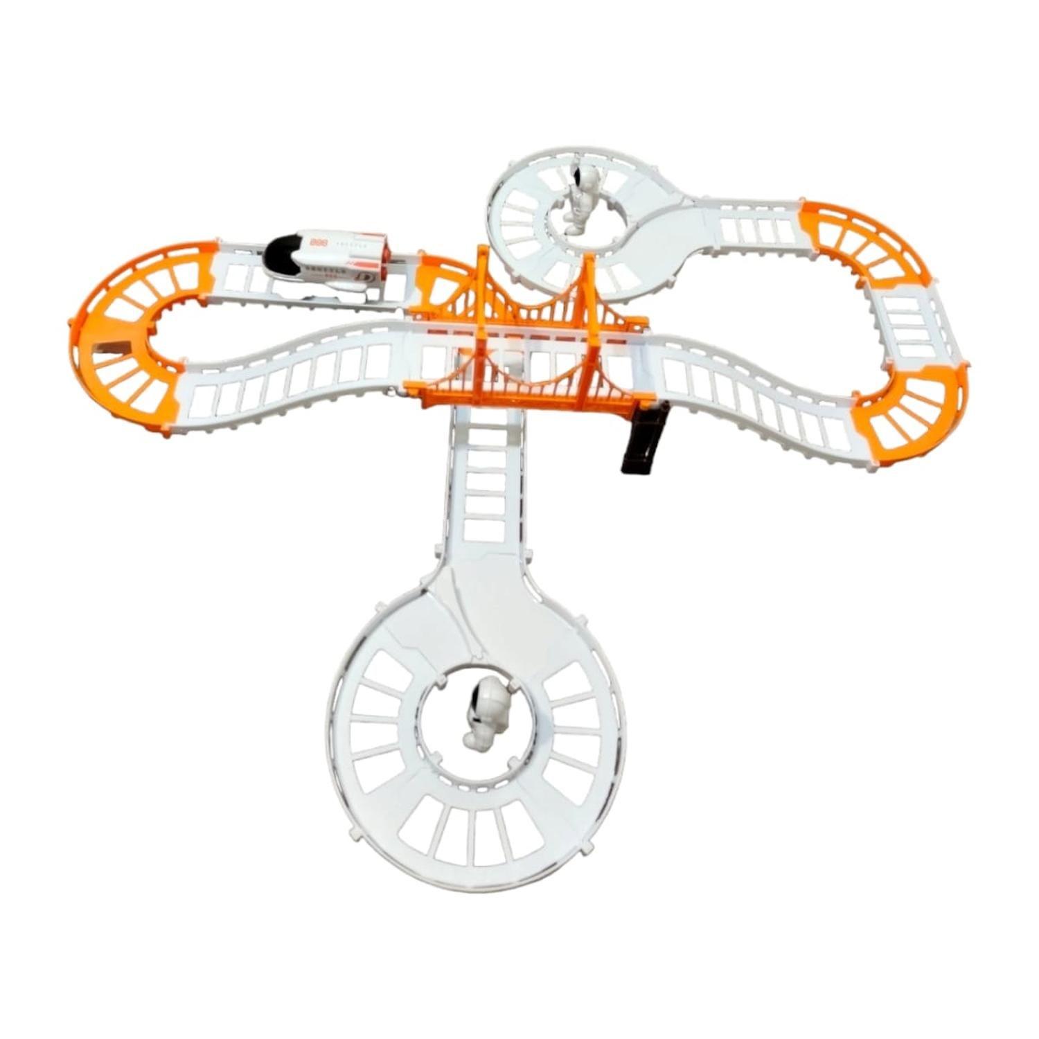 Astronautas Rieles Vehiculo Transbordador Espacial Doble-4