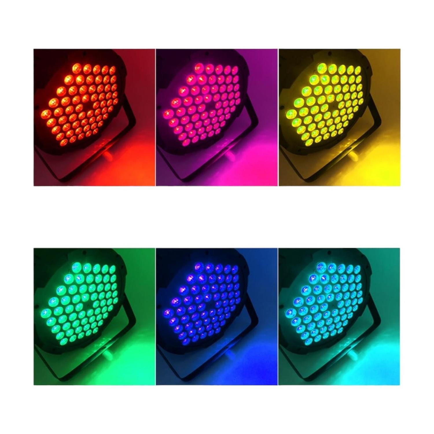 Luz Disco 60 LED, RGB, 120W, DMX. LCD, Profesional-2