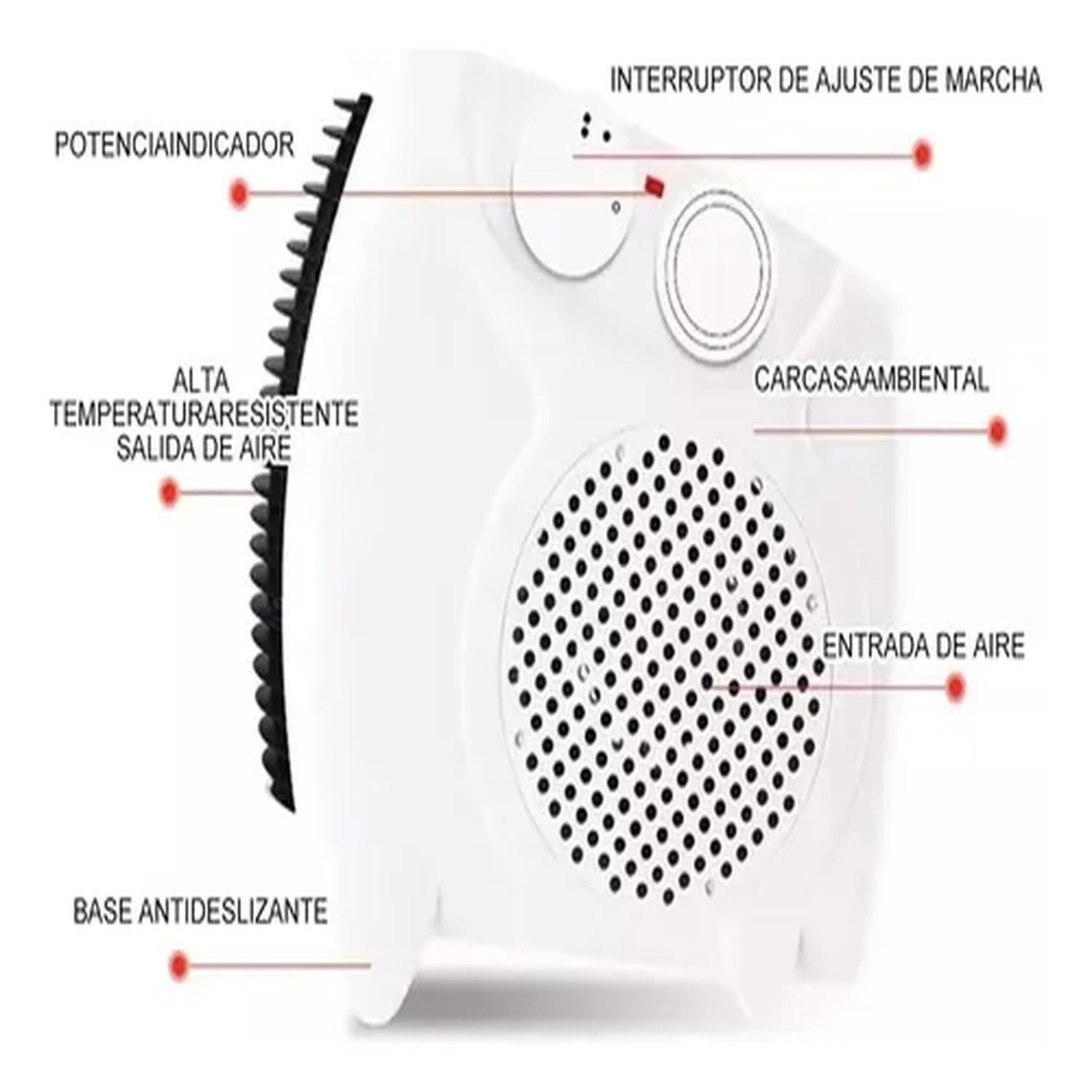 Calefactor Electrico Portatil 2000w Frío Calor-3