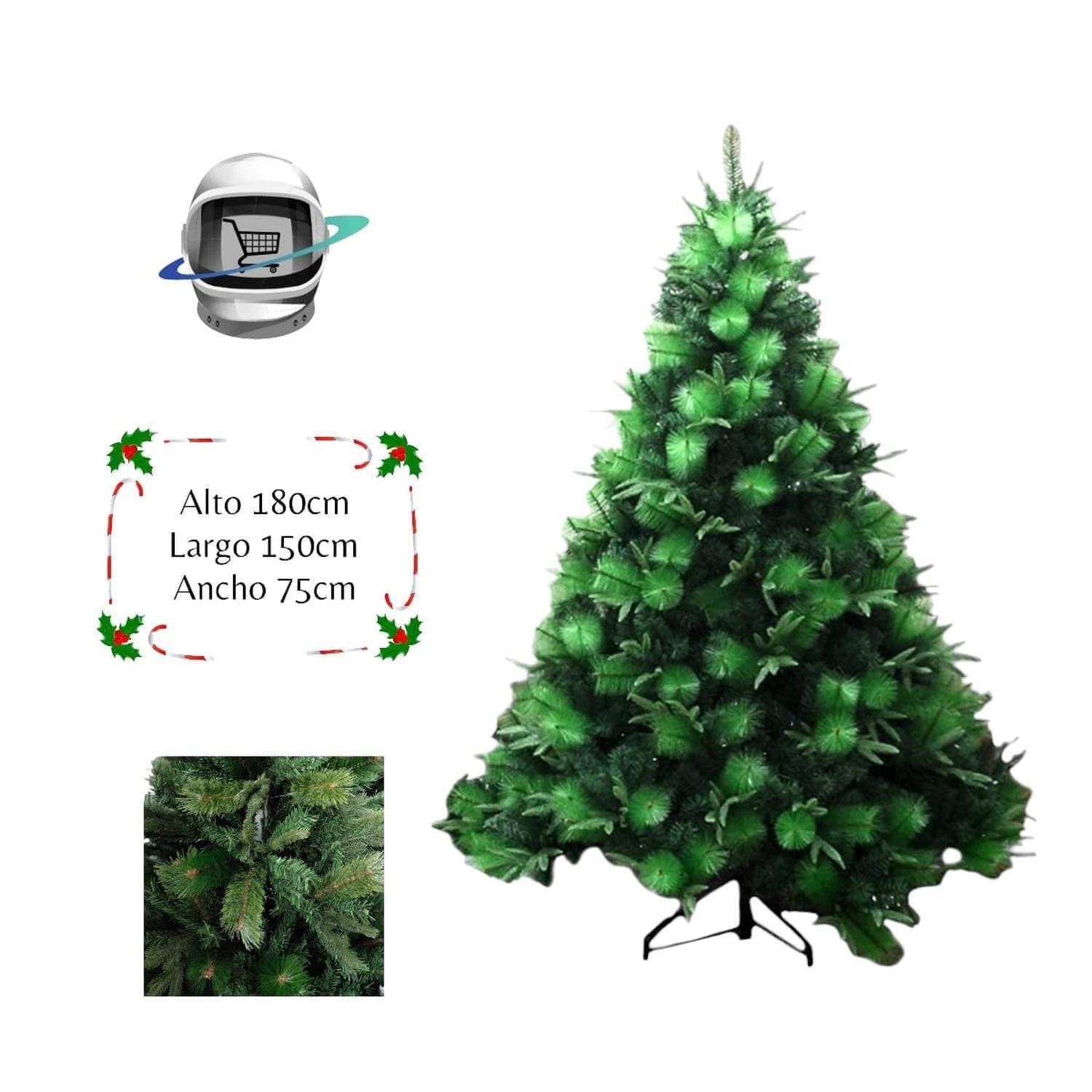 Arbol de Navidad 180cm Tricolor Ultra Premium-0