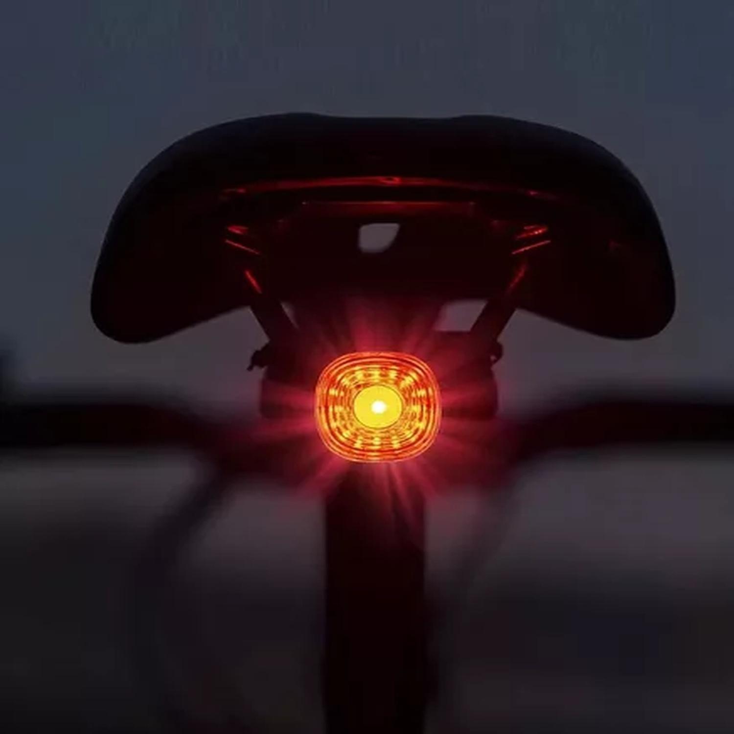 Luz Trasera Led Bicicleta Recargable Usb-c Ip66 Con Sensor-4