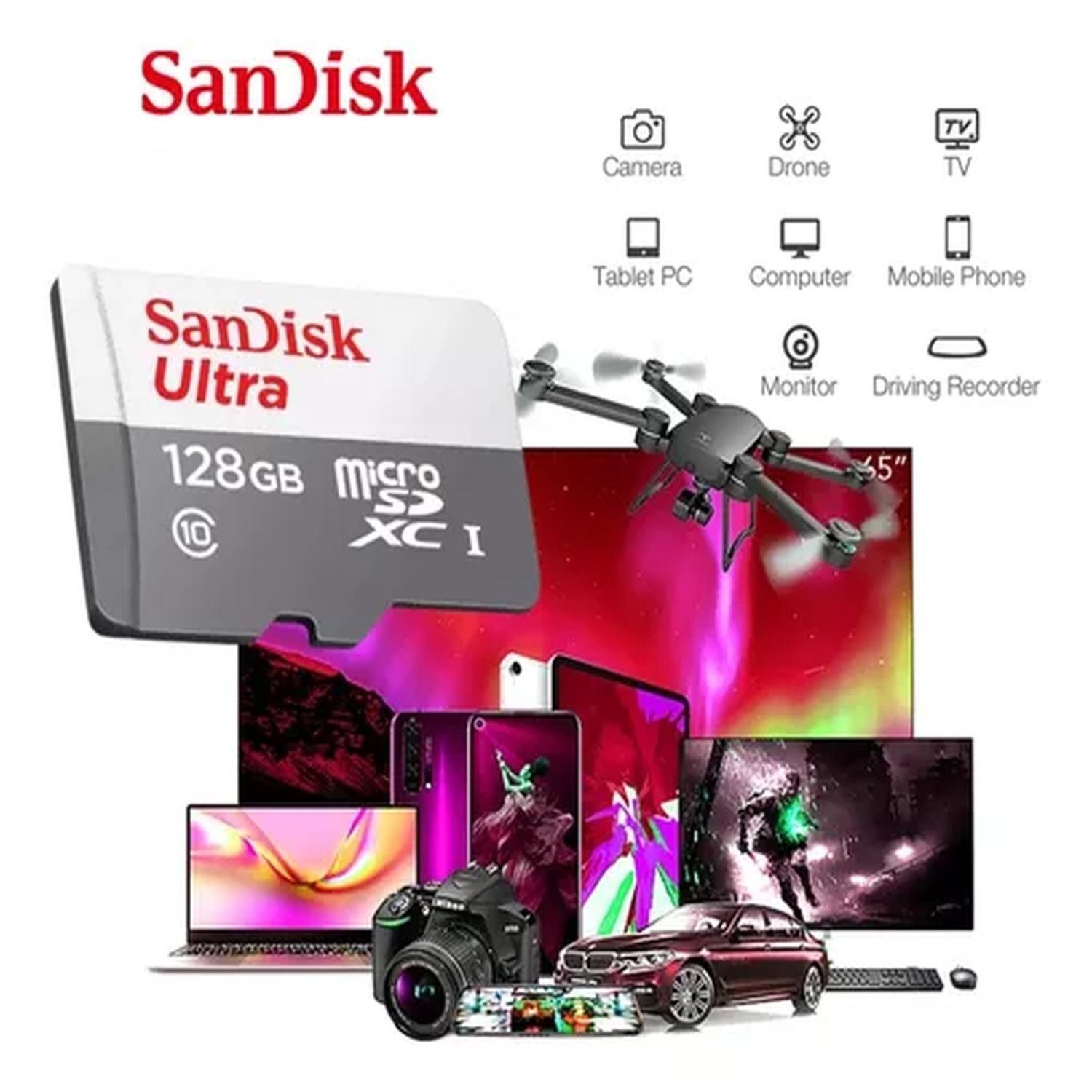 Tarjeta De Memoria Sandisk Micro128gb Ultra Adaptador 128gb-7