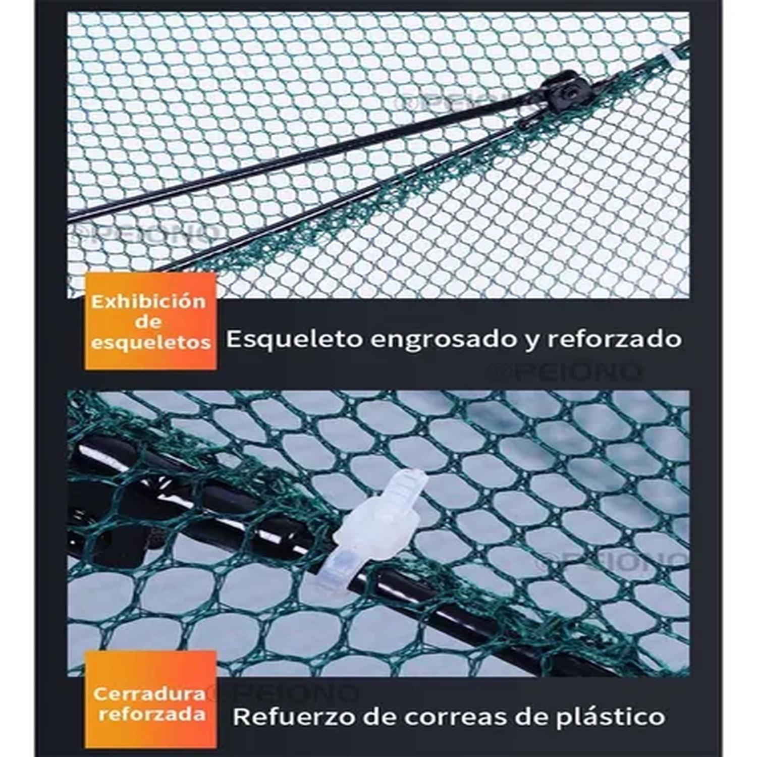 Pesca Red Trampa Plegable Cangrejos Peces 12 Agujeros-5