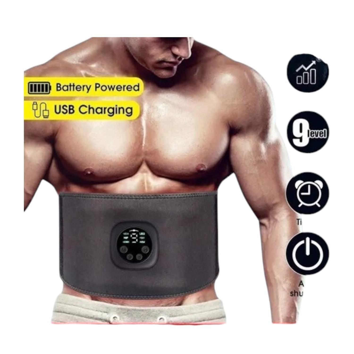 Electroestimulador Muscular Profesional Cinturon Abdominal Ejercicios-6