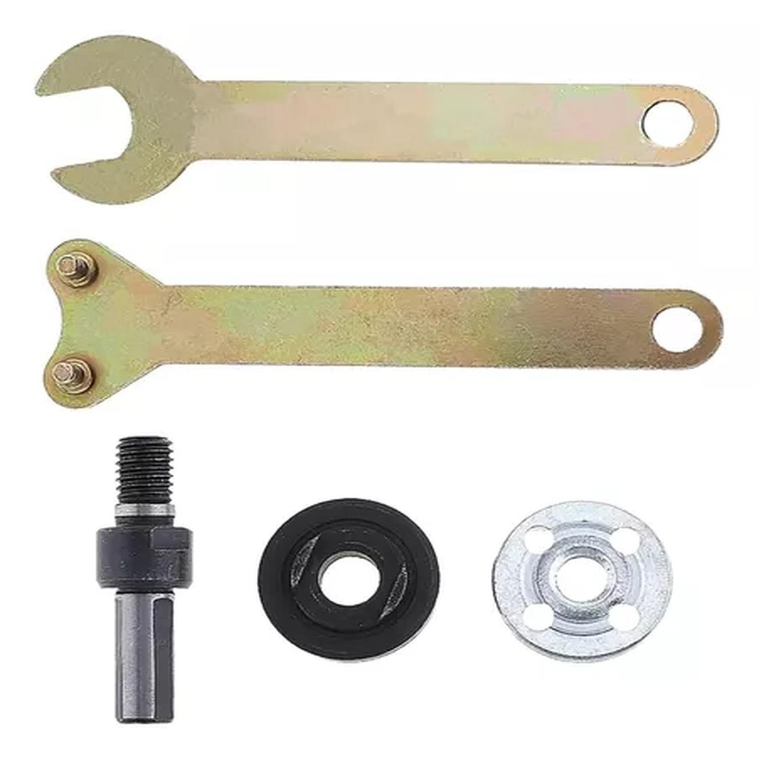 Set Adaptador Taladro Para Poner Disco De Corte Pulido 5 Pz-3