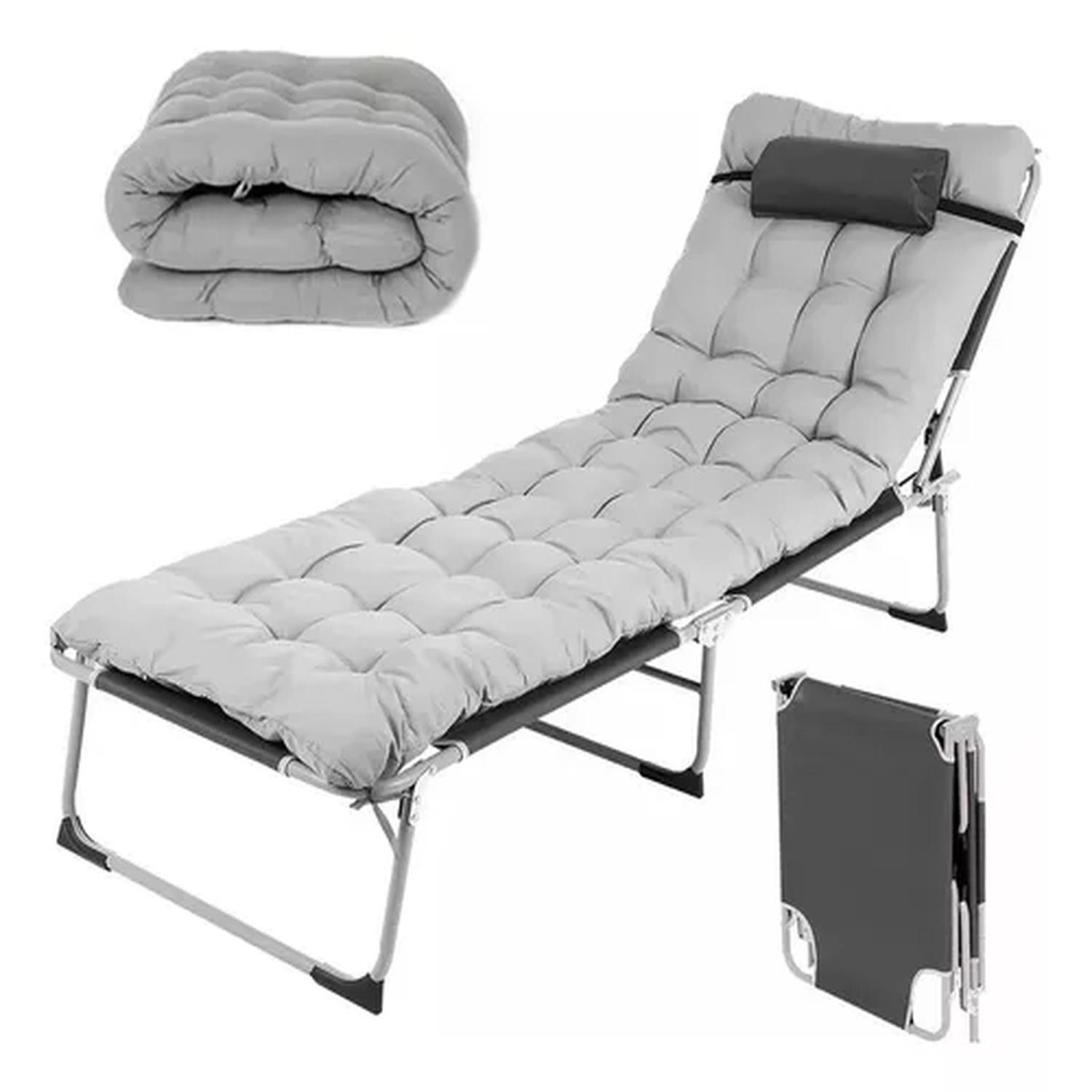 Cama Plegable Con Colchon Desmontable Portatil-3
