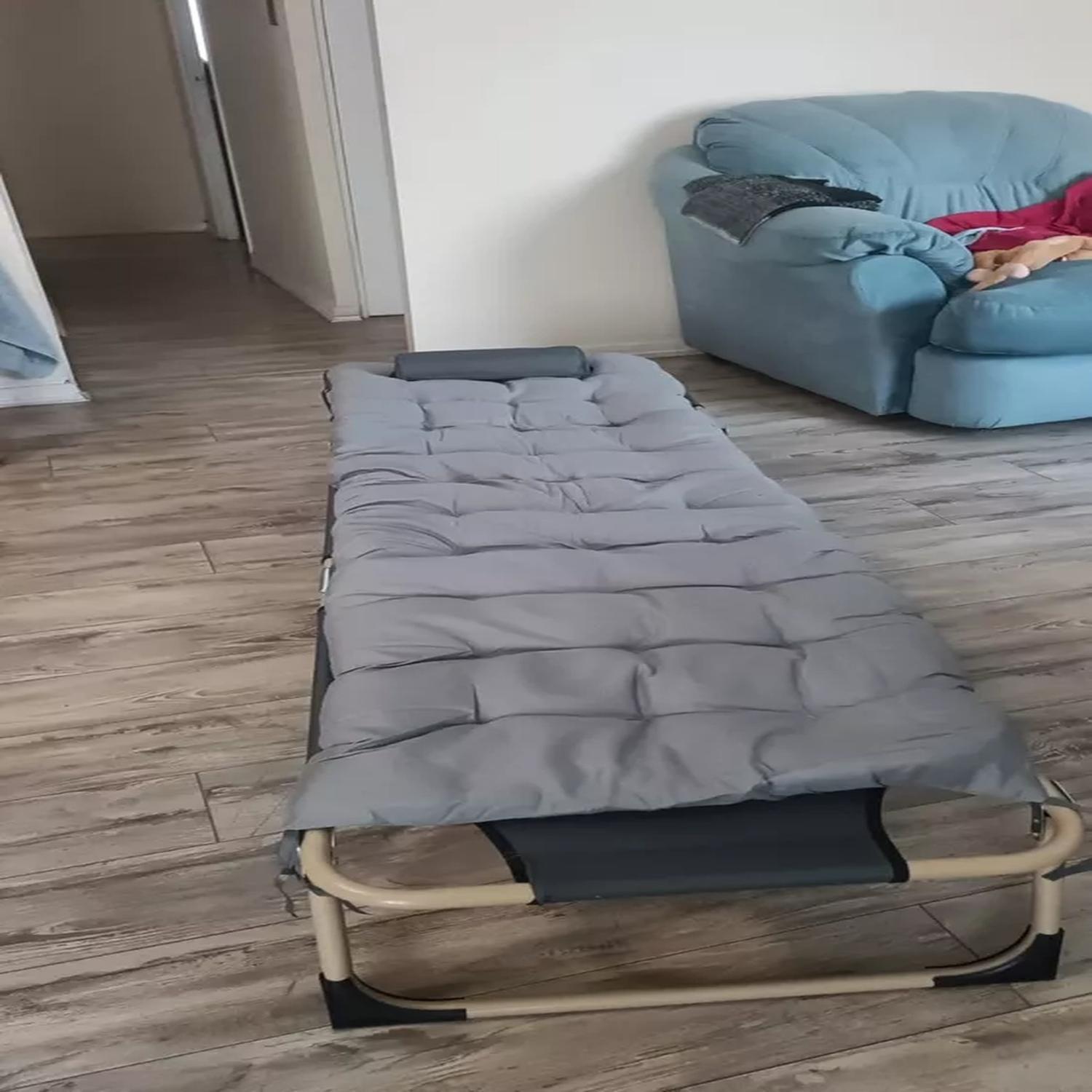 Cama Plegable Con Colchon Desmontable Portatil-6