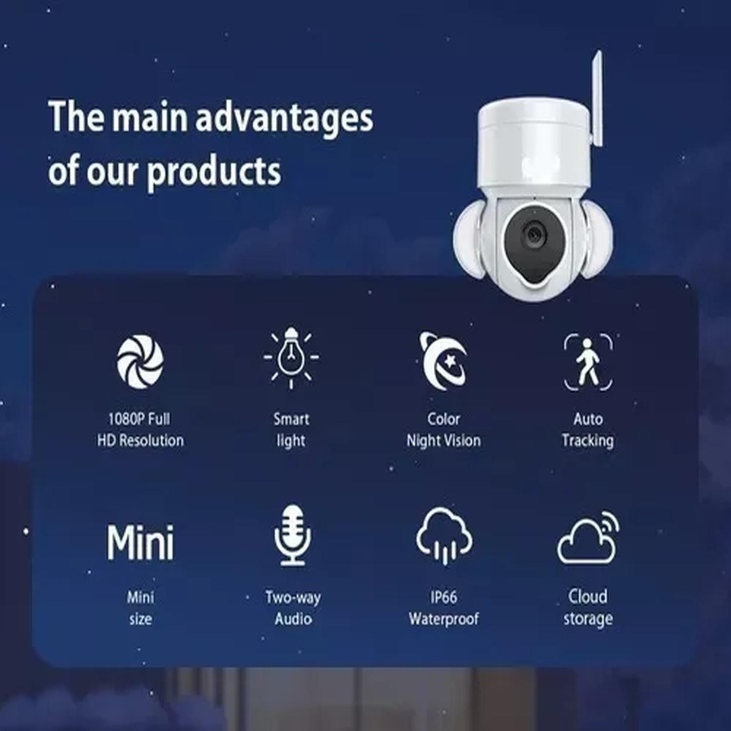 Cámara de Seguridad WiFi 4MP con Visión Nocturna-3