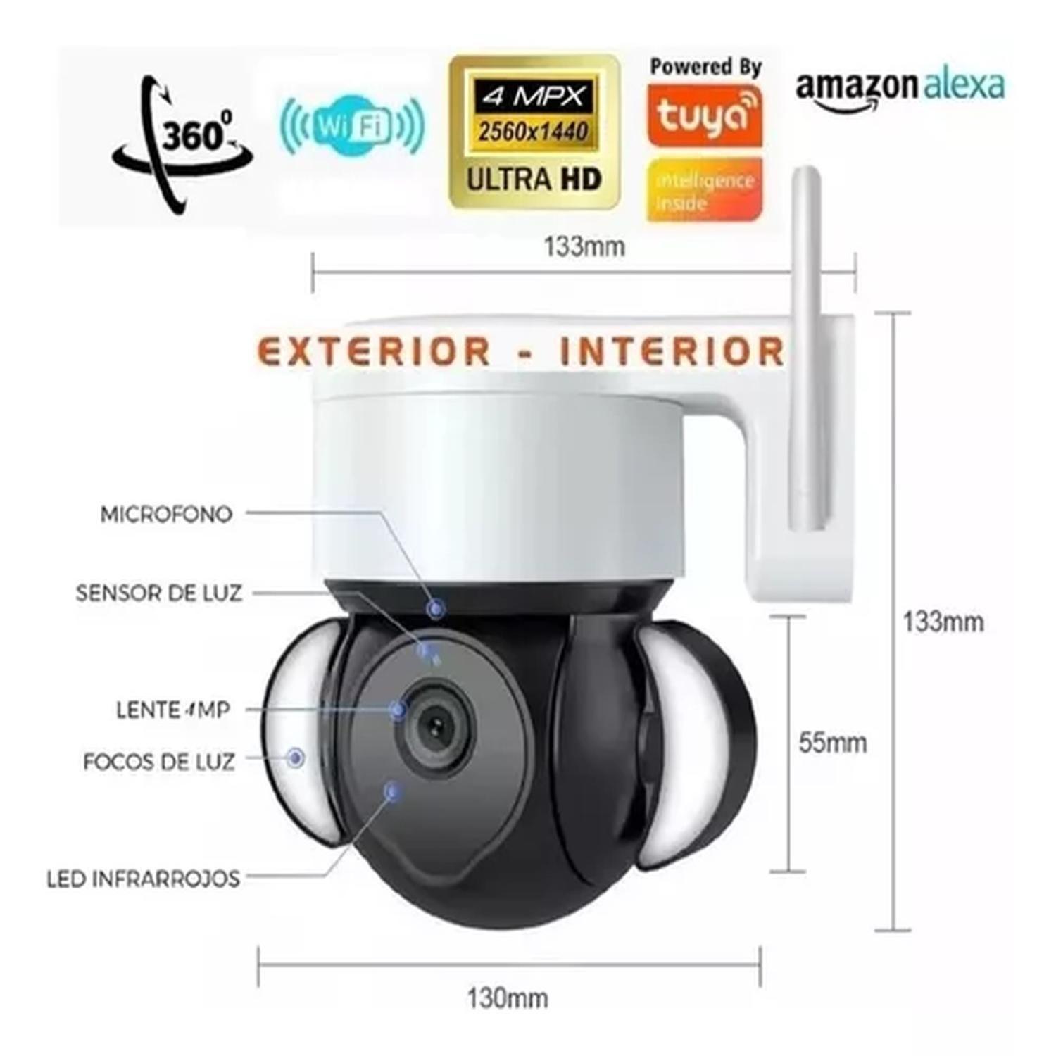 Cámara de Seguridad WiFi 4MP con Visión Nocturna-8