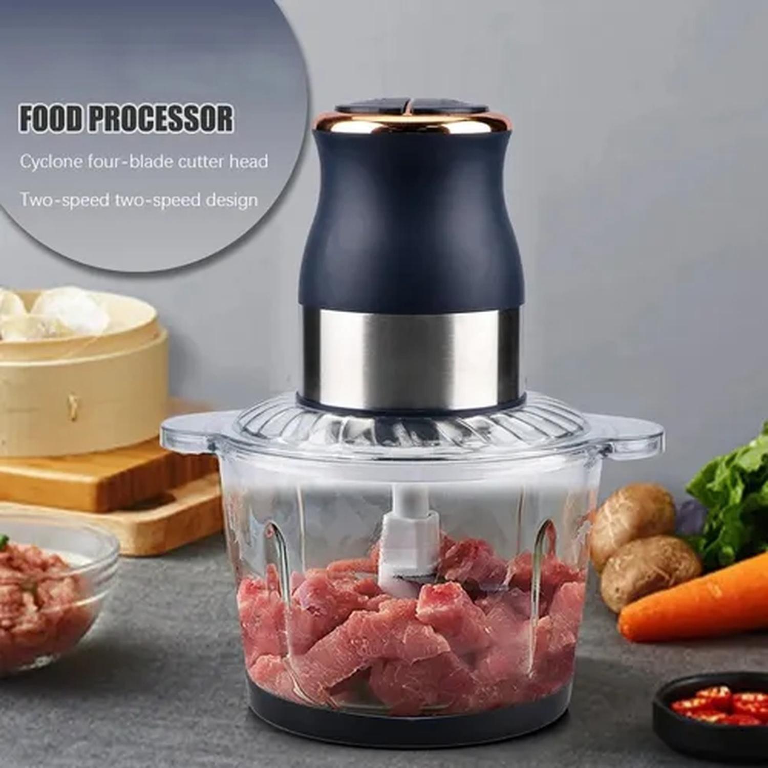 Procesador Picadora Multifuncional De Alimentos Eléctrica-6