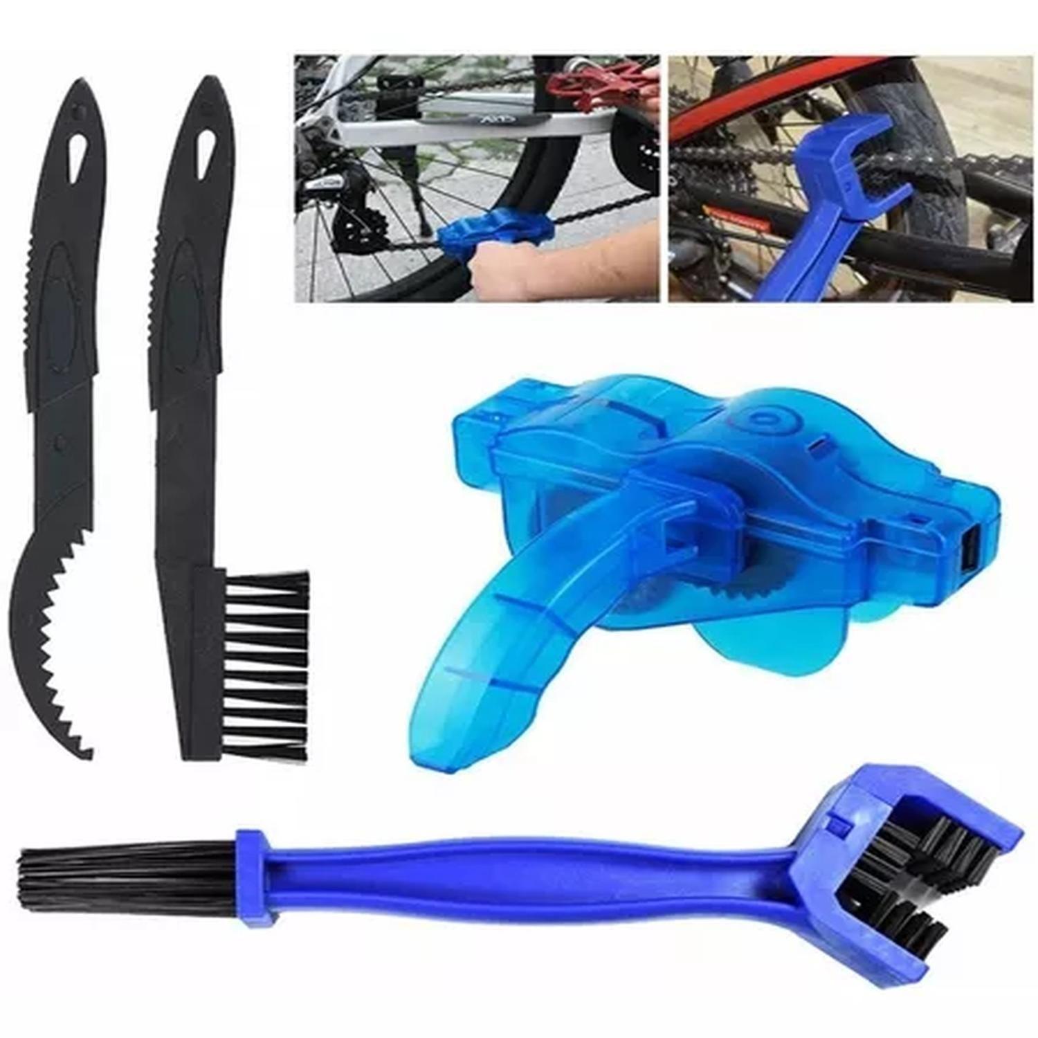 Cepillo Limpiador Cadena Para Bicicleta Moto Kit-0