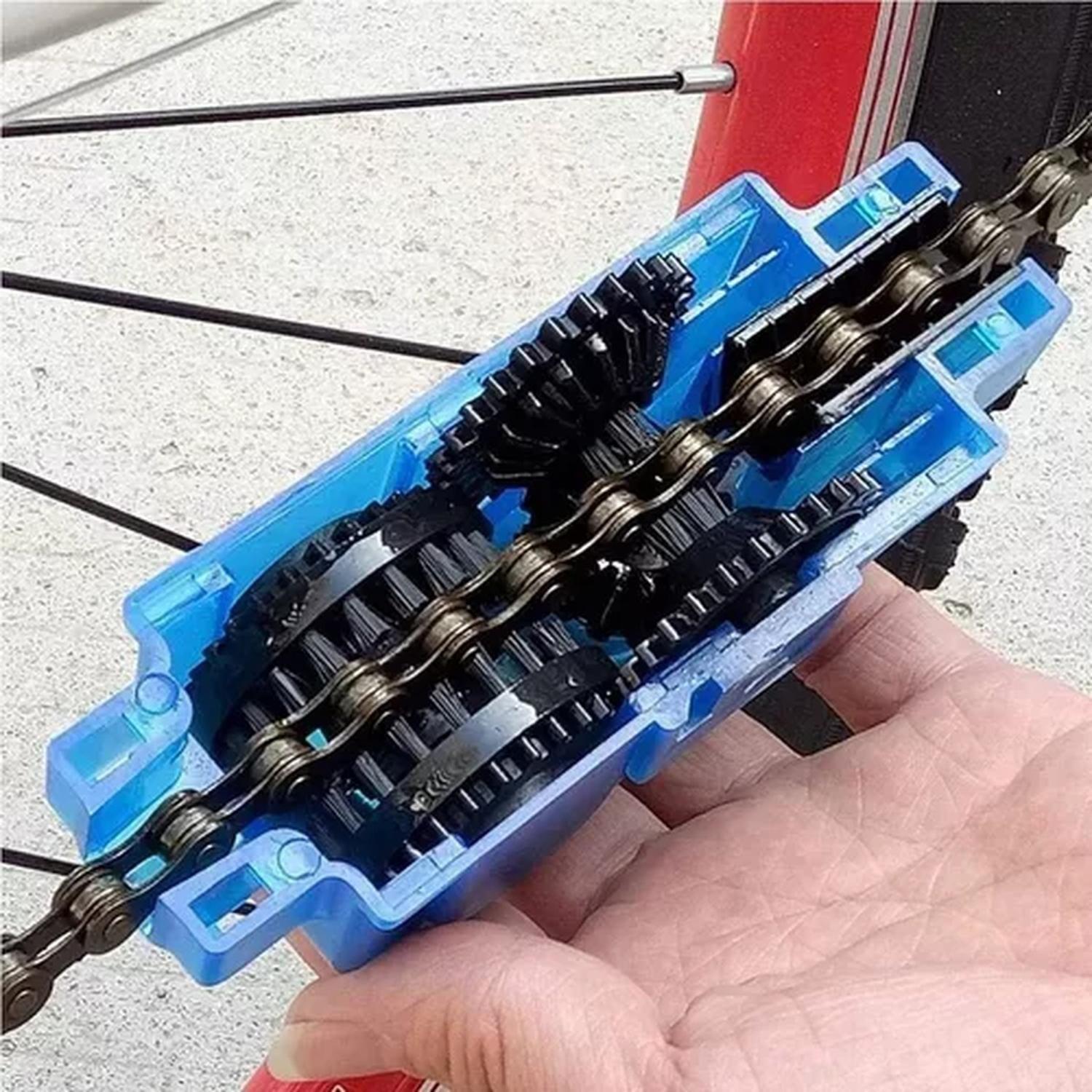Cepillo Limpiador Cadena Para Bicicleta Moto Kit-4