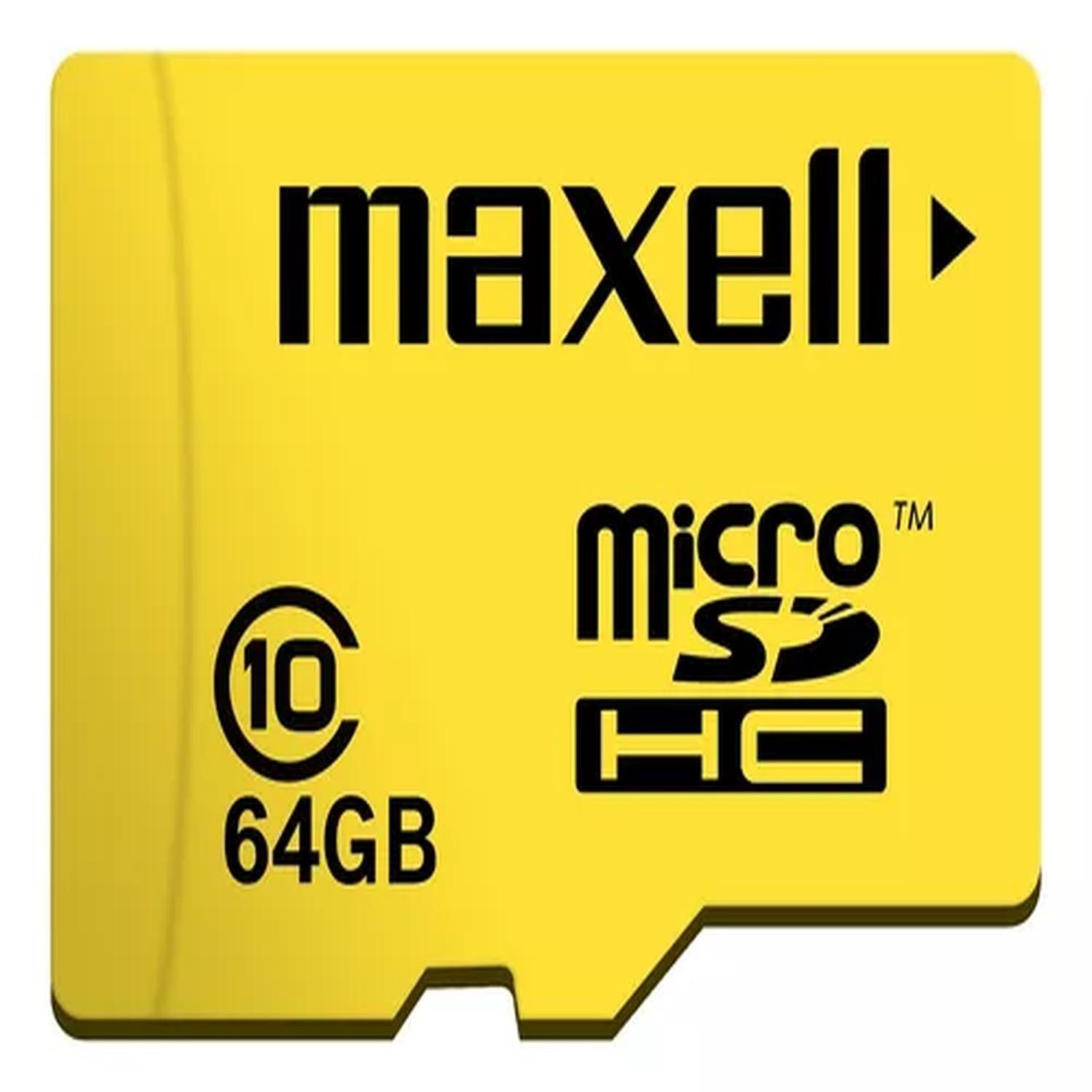 Pack 3 Tarjeta Micro Sd Maxell 64gb Clase 10-1