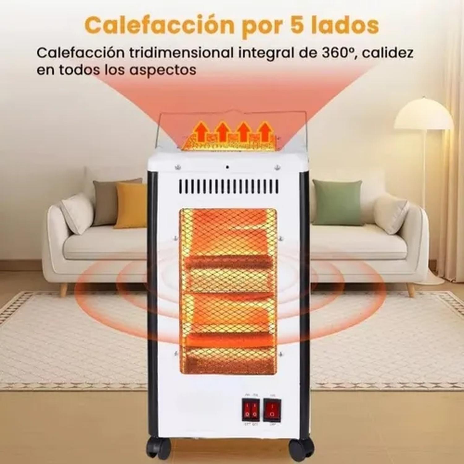 Calefactor Eléctrico Estufa Halógena Cuarzo 2000w-4